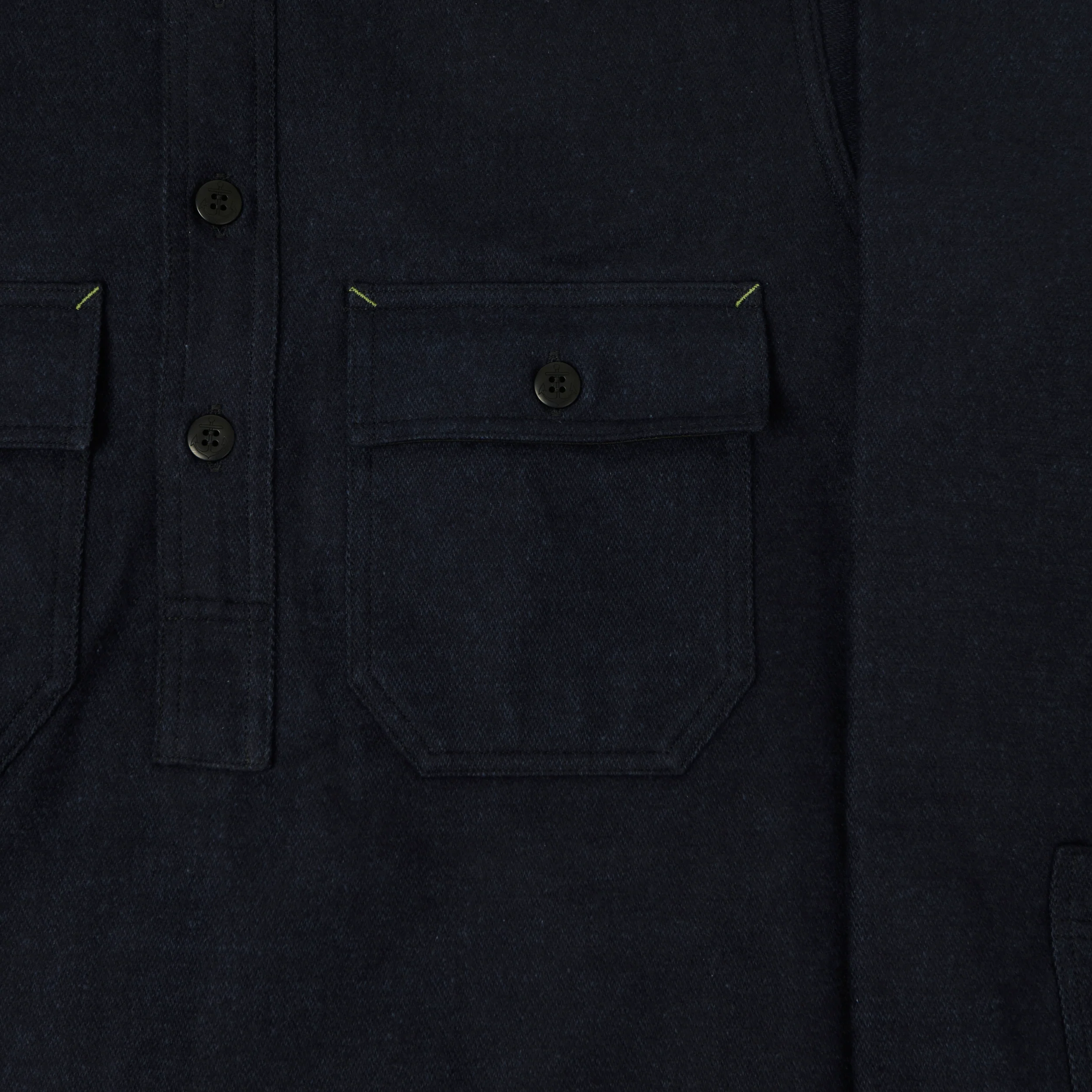 John Gluckow Lot. JG-04 Pullover CPO Shirt - Navy - Image 4
