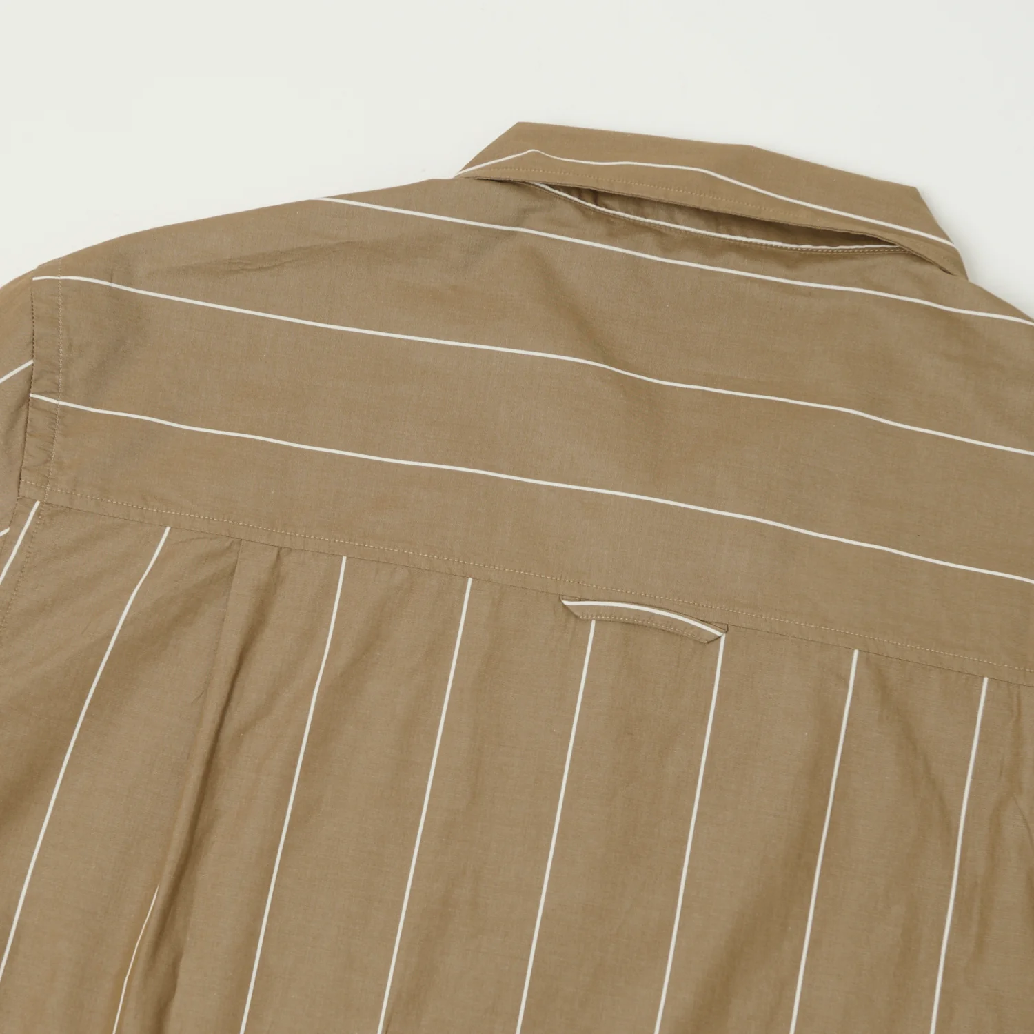 Knickerbocker Bowery Fine Cotton Shirt - Brown/White Stripe - Image 5