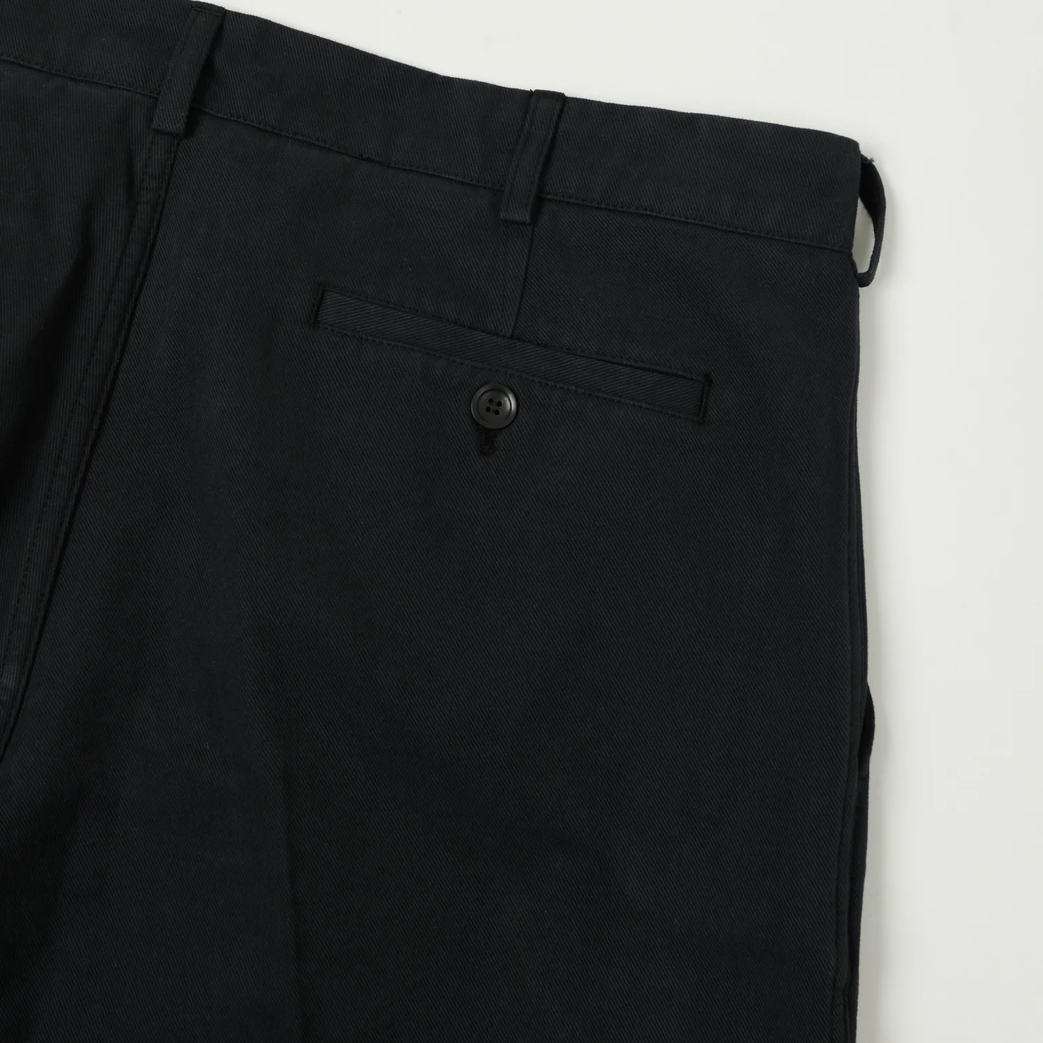 Knickerbocker Canal Pleated Twill Cotton Pant - Black - Image 2