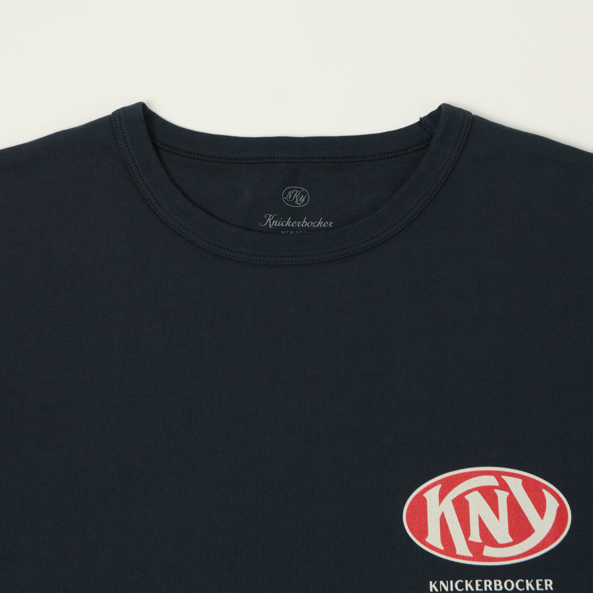 Knickerbocker 'KNY' Heavyweight T-Shirt - Navy - Image 2
