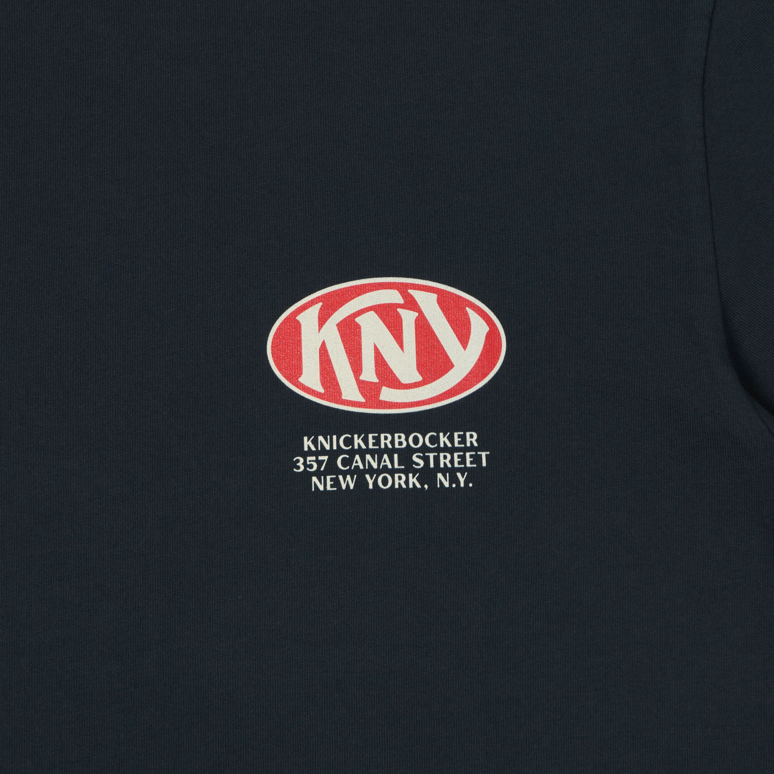 Knickerbocker 'KNY' Heavyweight T-Shirt - Navy - Image 3