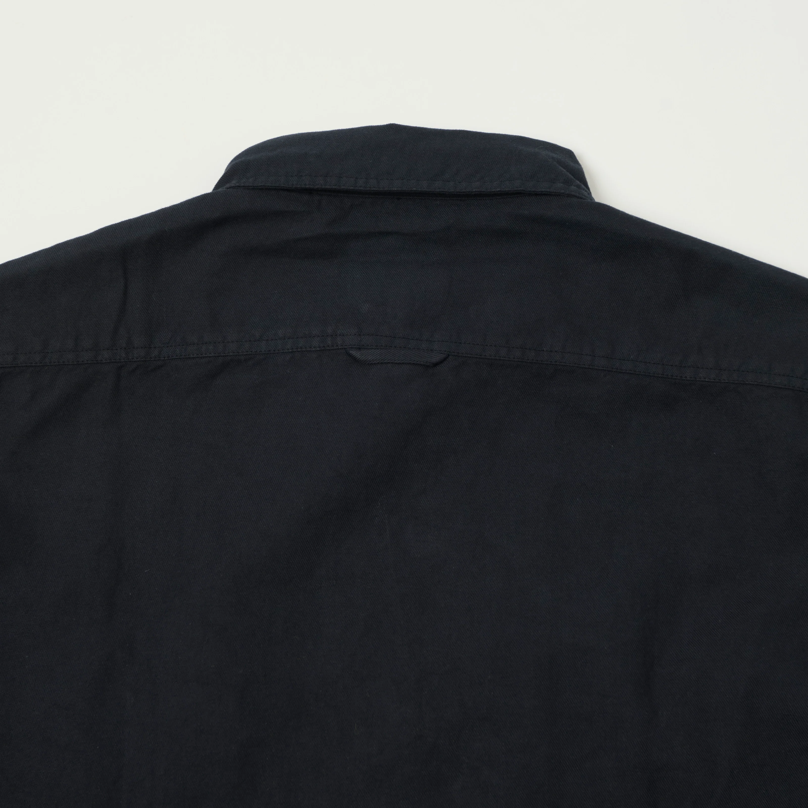 Knickerbocker 'Pacific' Cotton/Linen Twill Shirt - Navy - Image 5