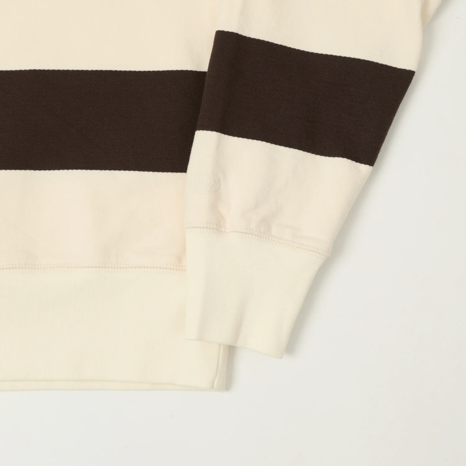 Knickerbocker Rugby Polo Sweatshirt - Mushroom/Brown - Image 3
