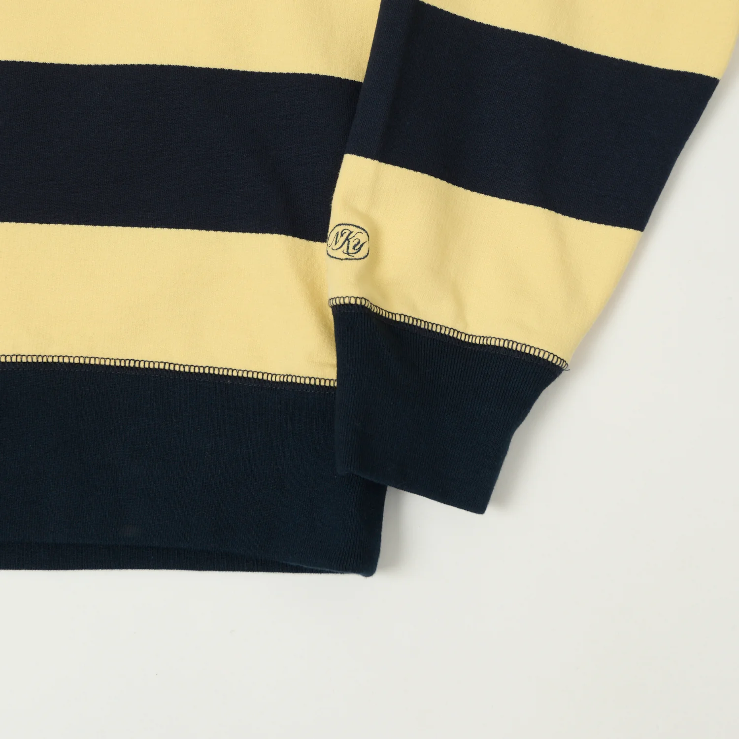 Knickerbocker Rugby Polo Sweatshirt - Navy/Yellow - Image 3