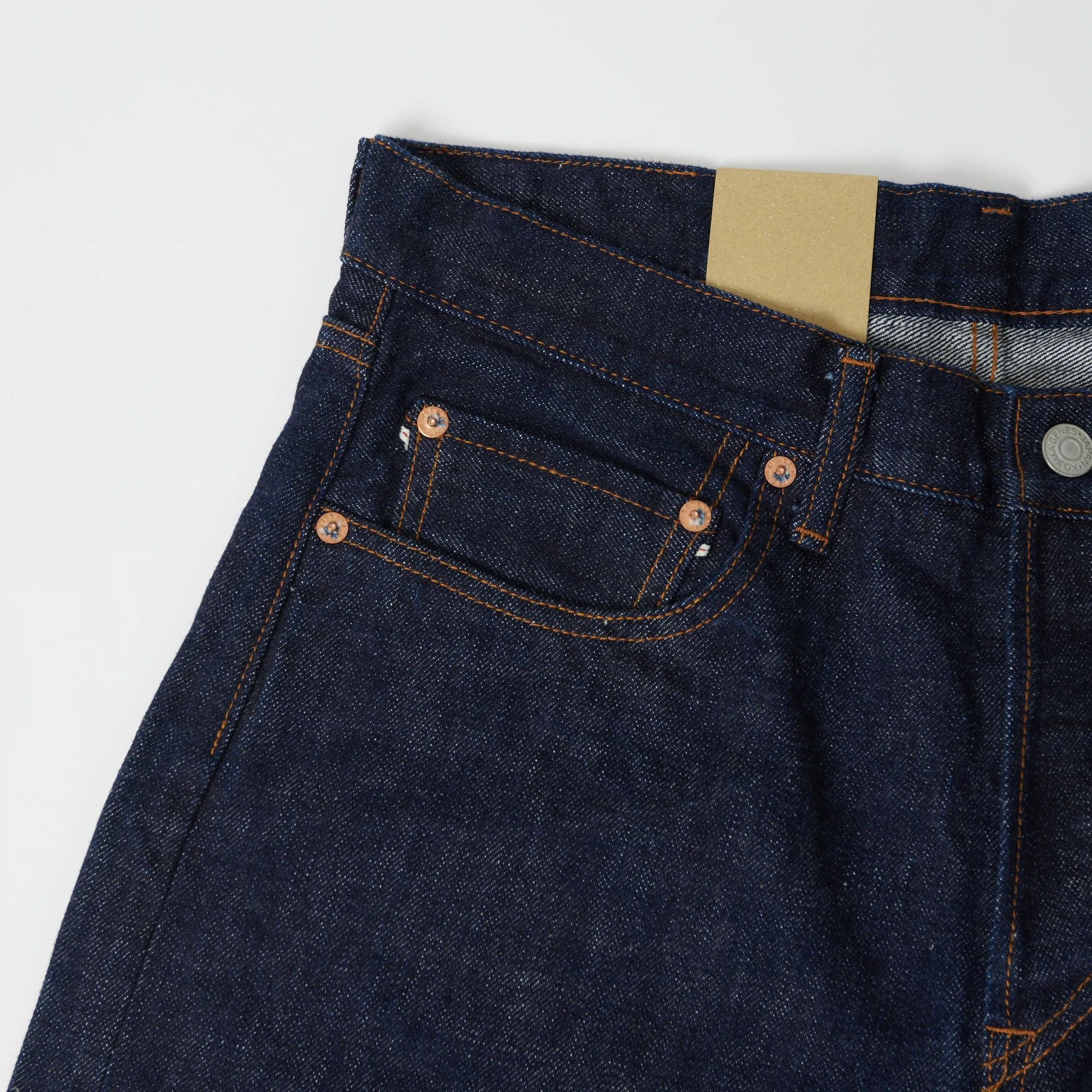 Kojima Genes RNB-102S 15oz Slim Tapered Jean - One Wash - Image 5
