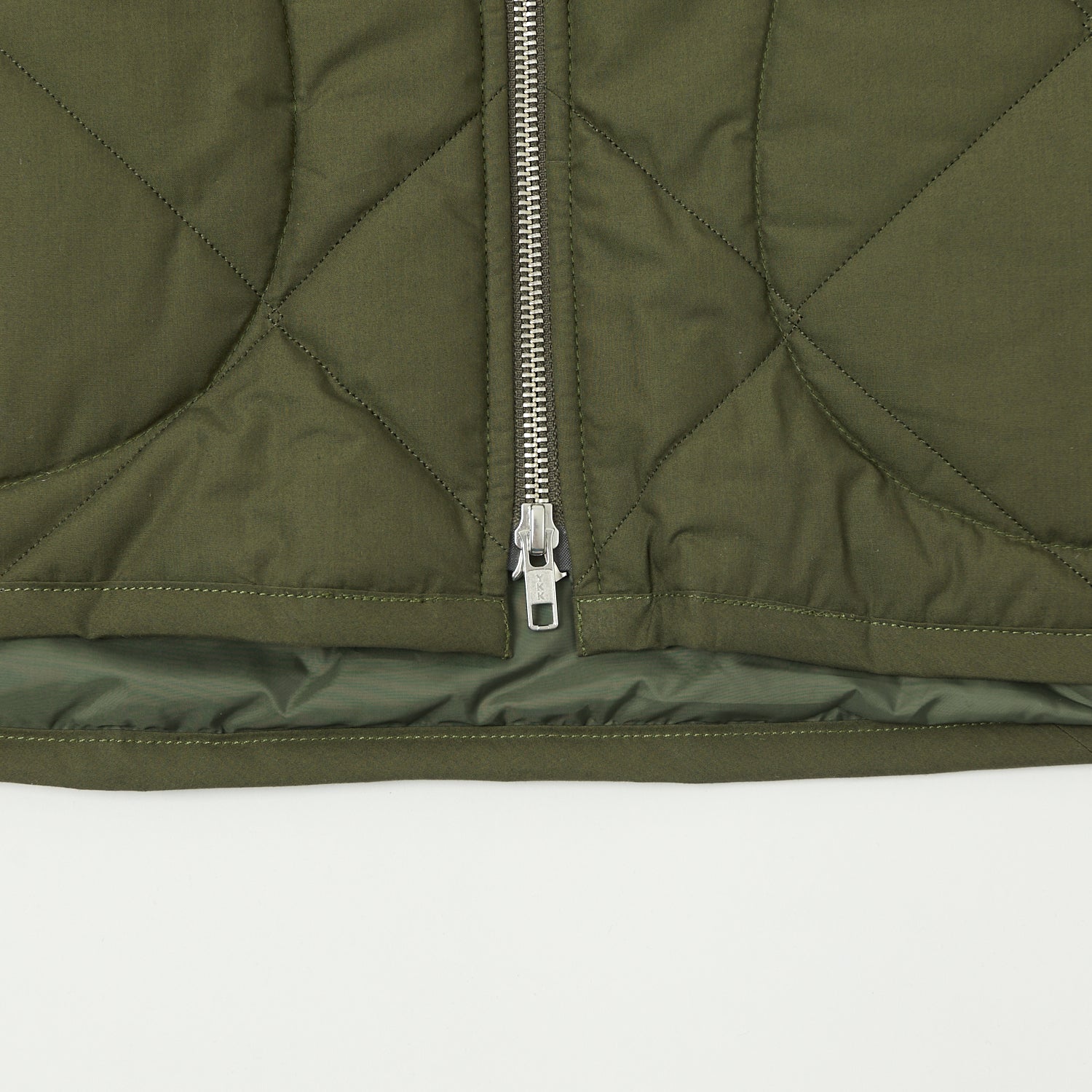 Lavenham Big Quilt Bomber Jacket - Olive Green - Image 4