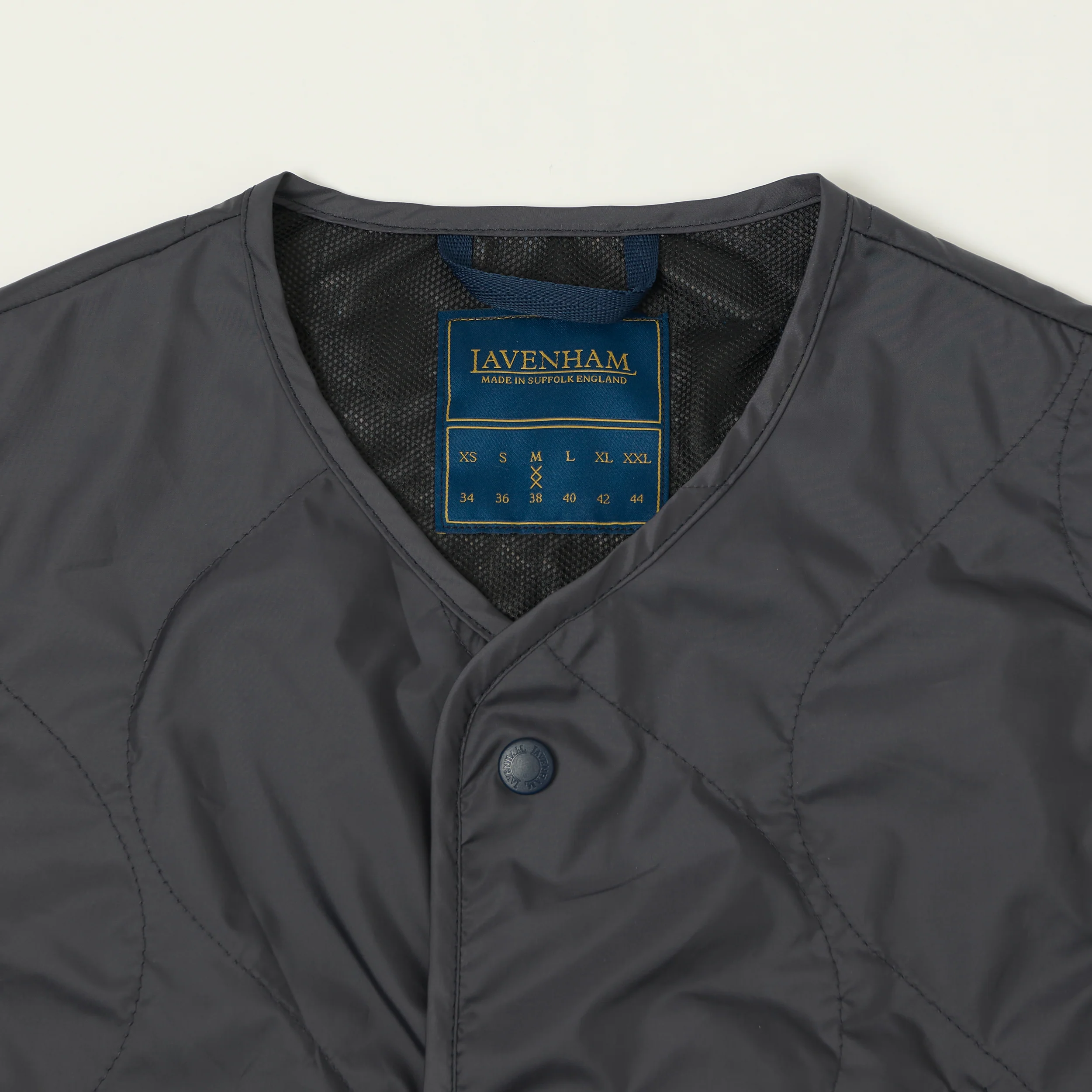 Lavenham Unwadded 'Thornham' Gilet - Suffolk Navy - Image 2