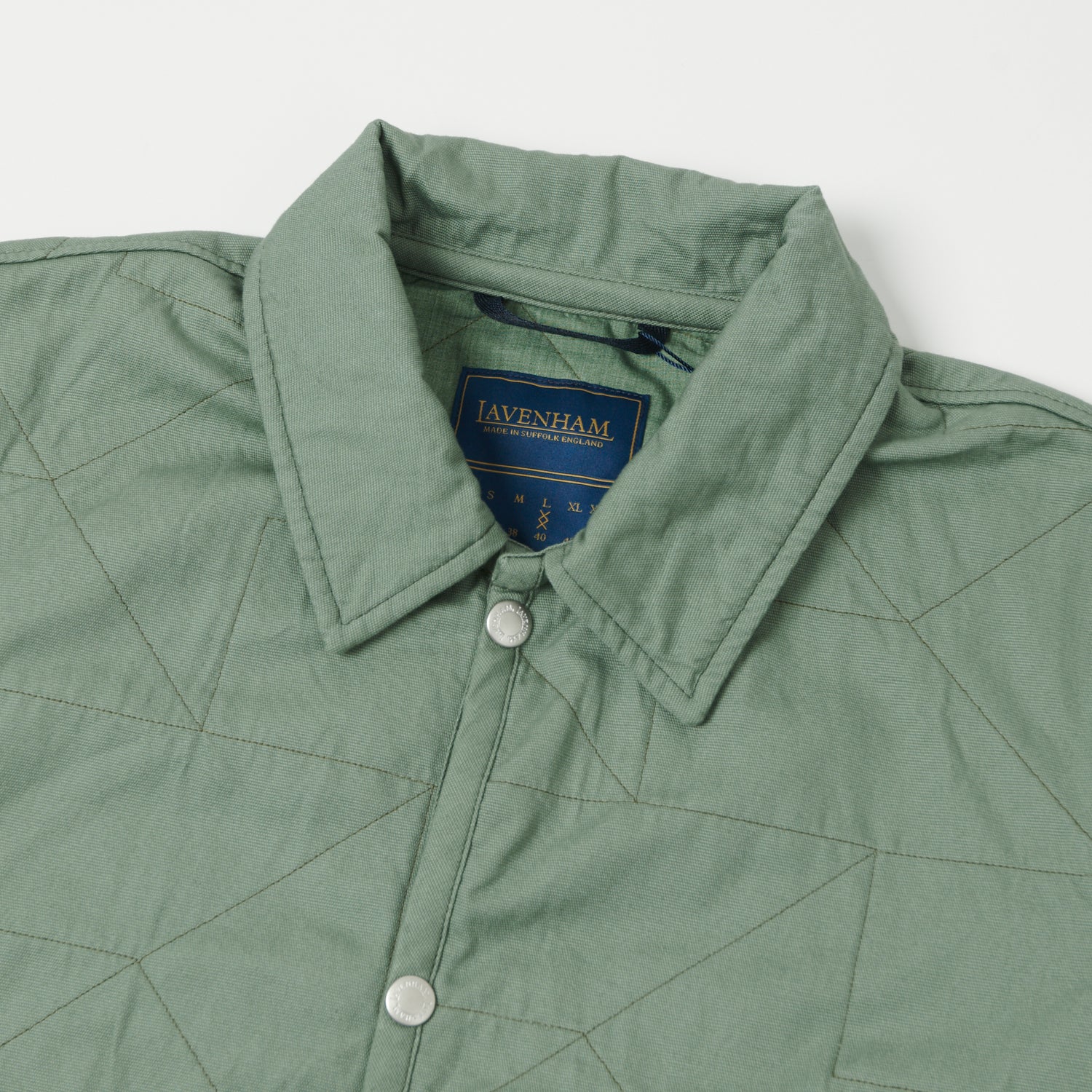 Lavenham Unwadded Worker Raydon Jacket - Leaf Green - Image 2