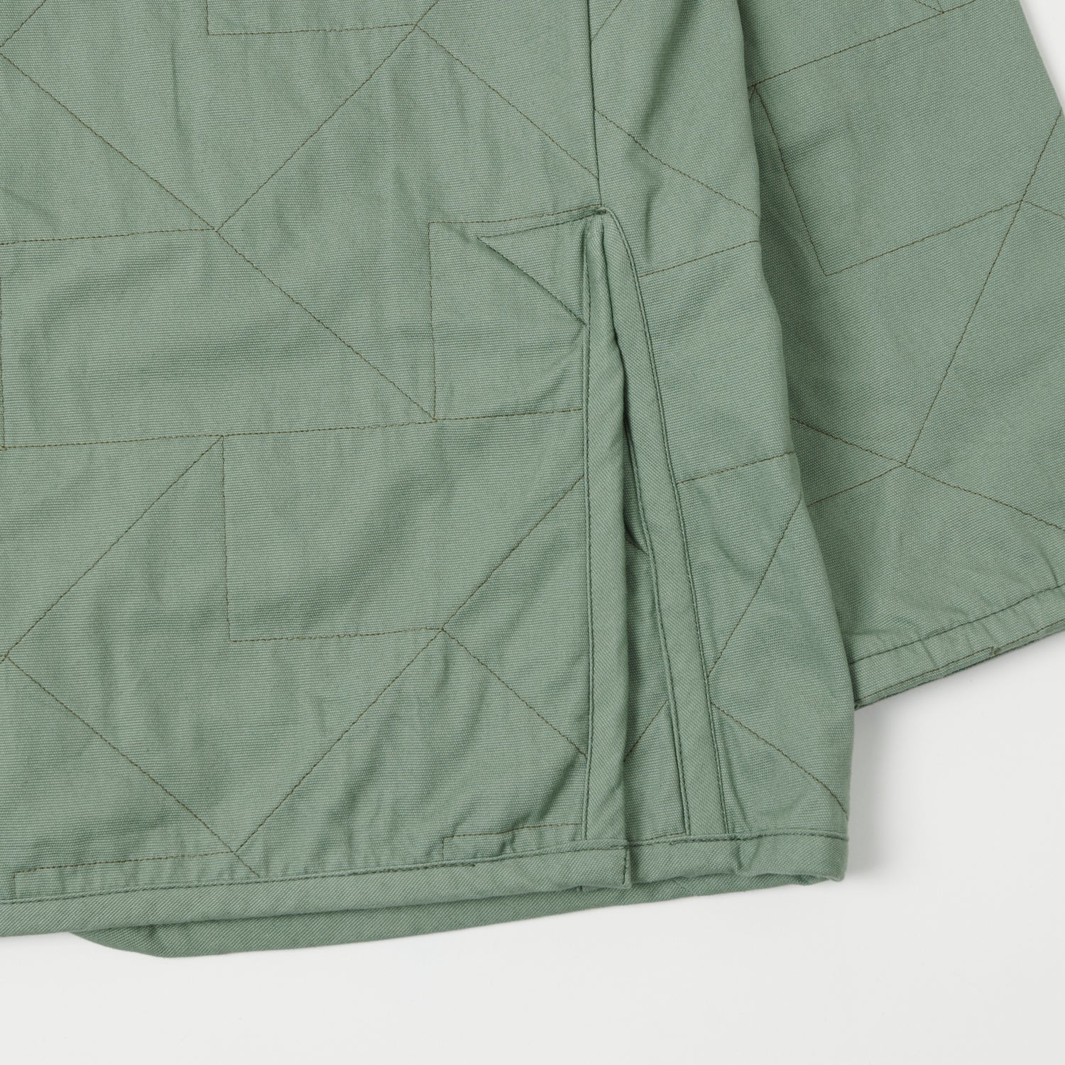 Lavenham Unwadded Worker Raydon Jacket - Leaf Green - Image 4