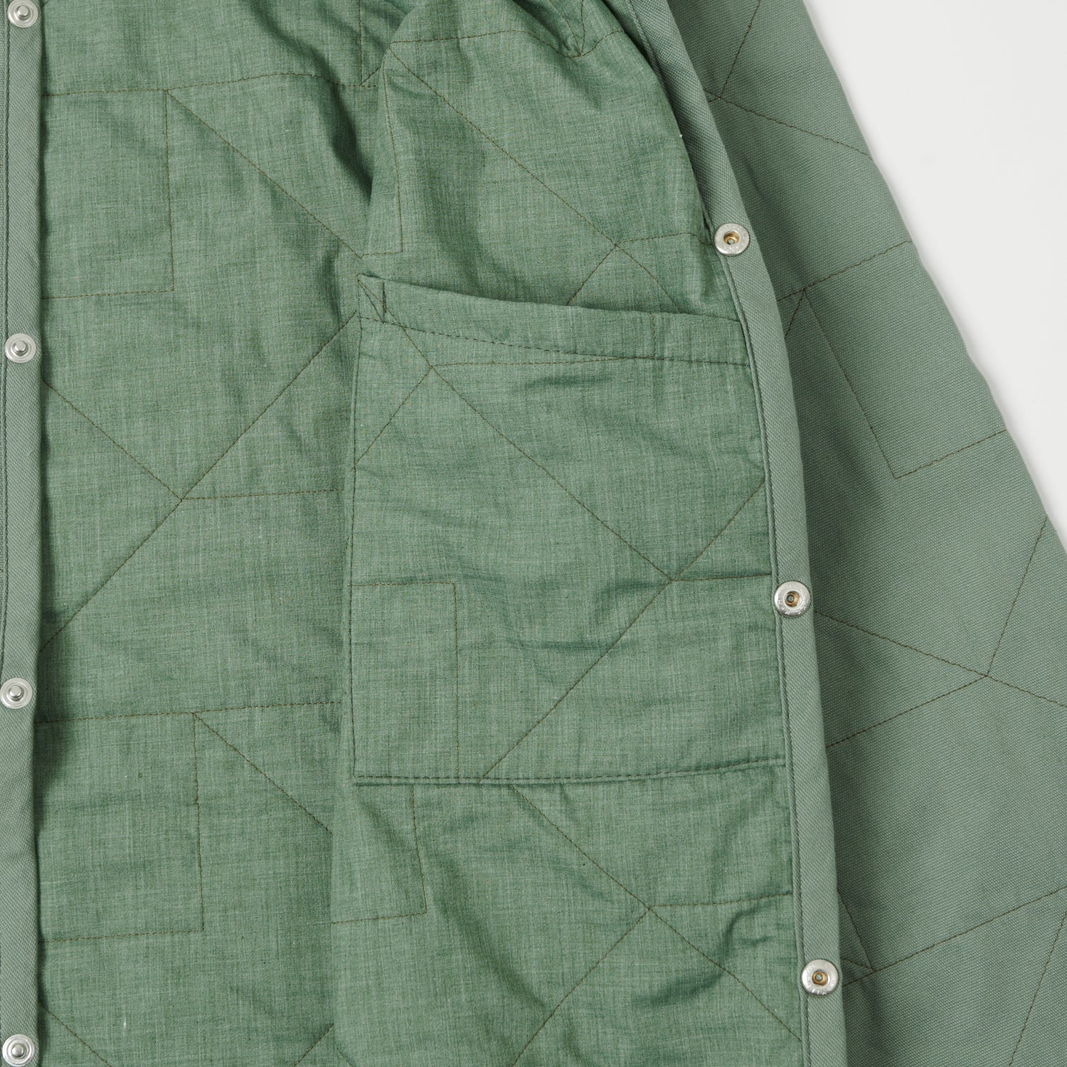 Lavenham Unwadded Worker Raydon Jacket - Leaf Green - Image 5