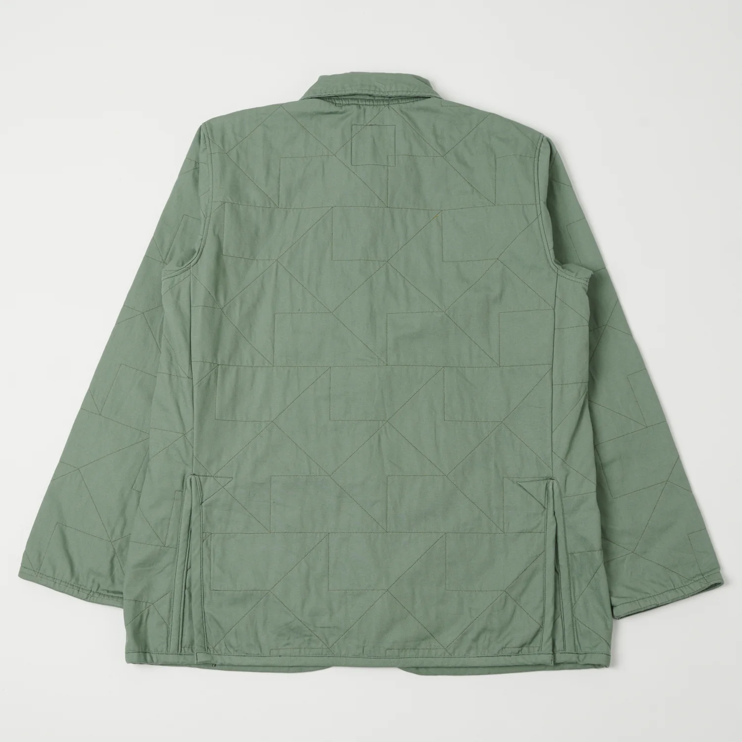 Lavenham Unwadded Worker Raydon Jacket - Leaf Green - Image 6