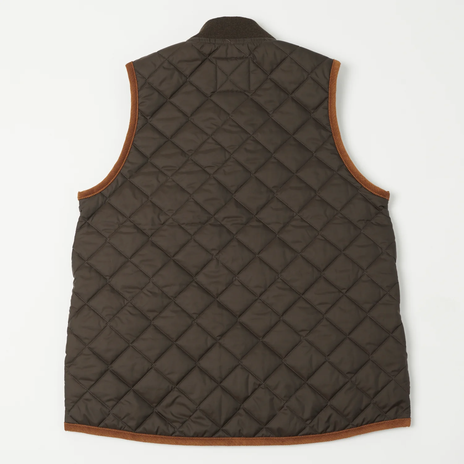 Lavenham Zip Bomber Gilet - Dark Chocolate - Image 4