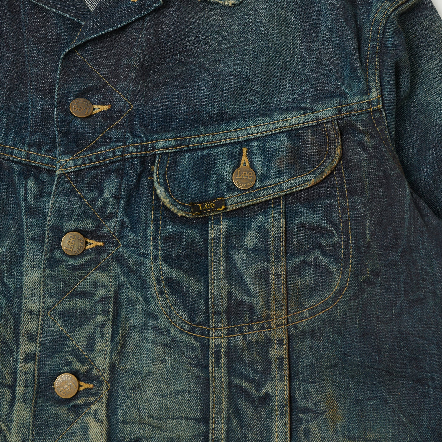 Lee Archives 1946 'Riders' 101J Denim Jacket - Heavy Wash - Image 3