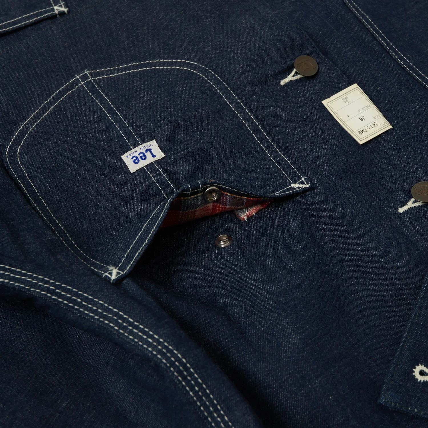 Lee Archives 1949 'Loco' Denim Coverall Jacket - Raw - Image 3