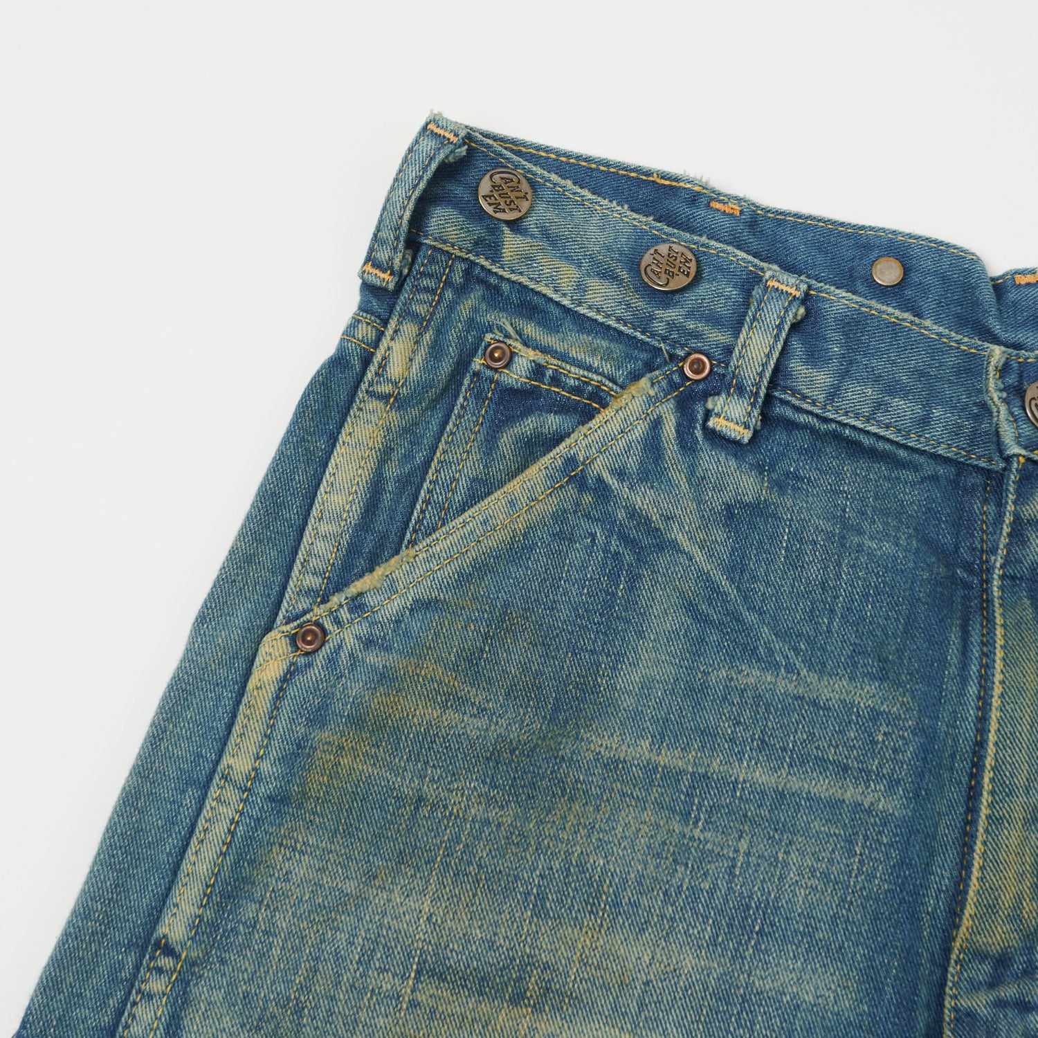 Lee Archives 'Can't Bust 'Em' 77 Logger Regular Straight Jean - Heavy Wash - Image 6