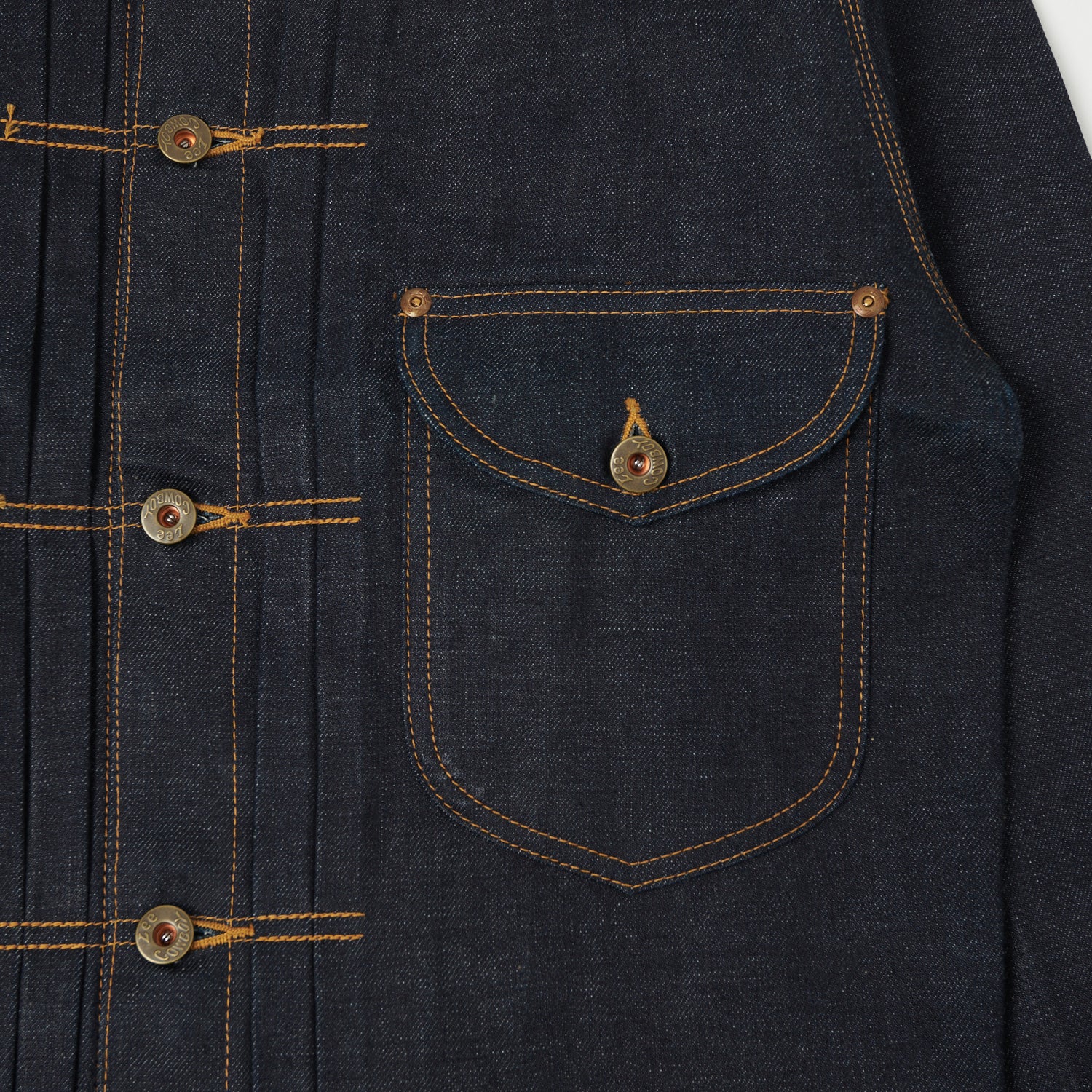 Lee Archives 1937 'Real Vintage Cowboy' 101J Denim Jacket - Raw - Image 5