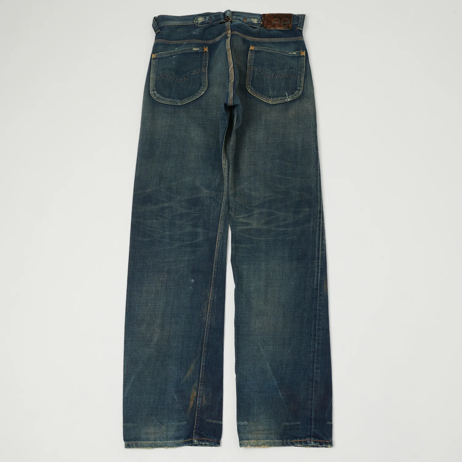 Lee Archives 1936 'Real Vintage Cowboy' 101B Wide Straight Jean - Heavy Wash - Image 3