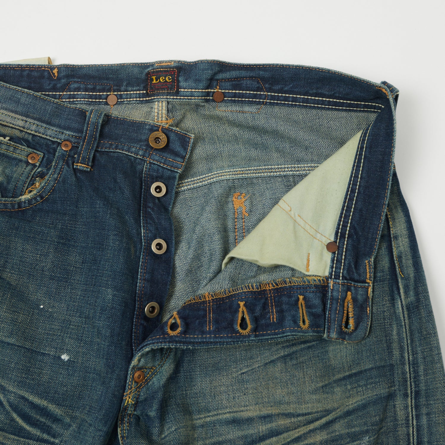 Lee Archives 1936 'Real Vintage Cowboy' 101B Wide Straight Jean - Heavy Wash - Image 4