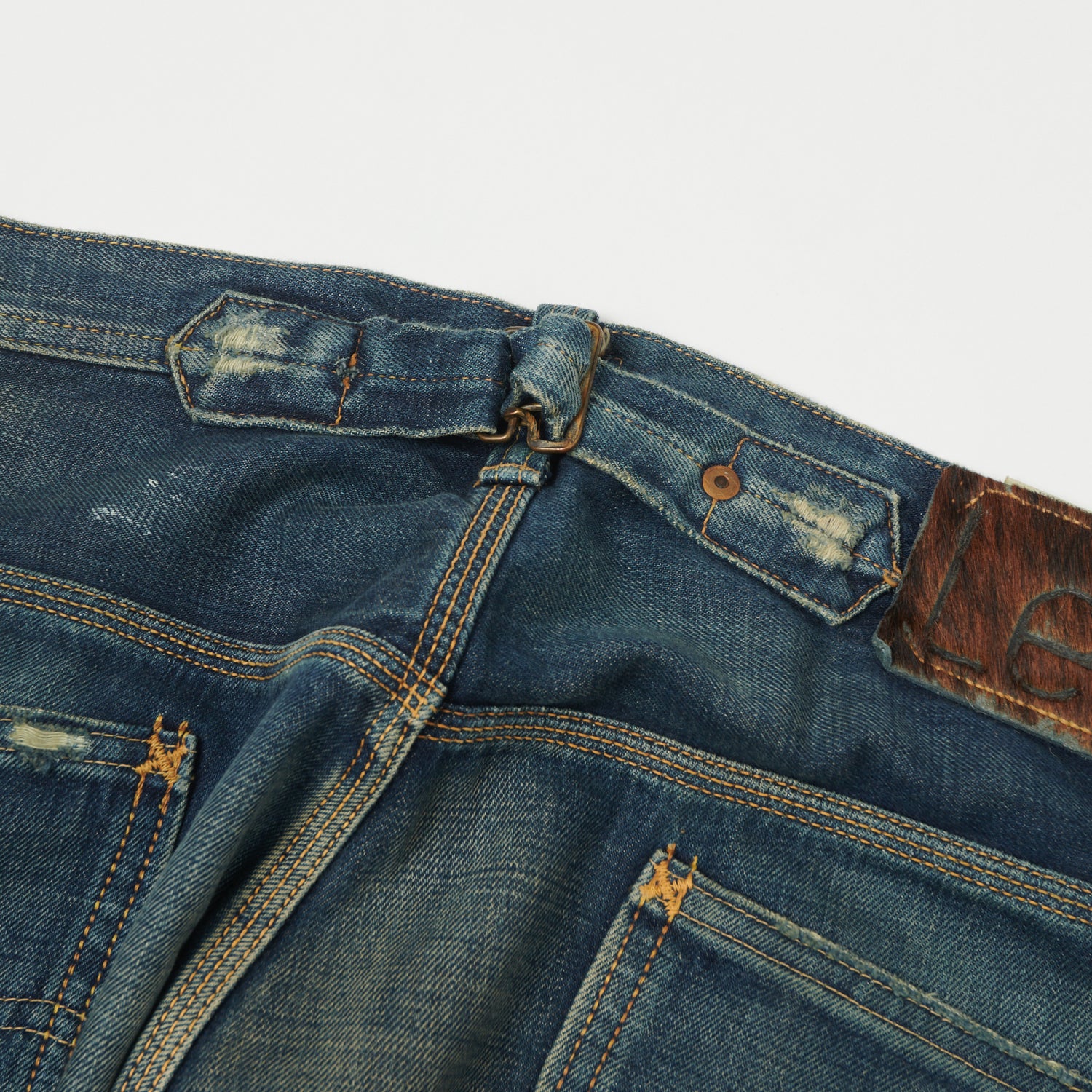 Lee Archives 1936 'Real Vintage Cowboy' 101B Wide Straight Jean - Heavy Wash - Image 6