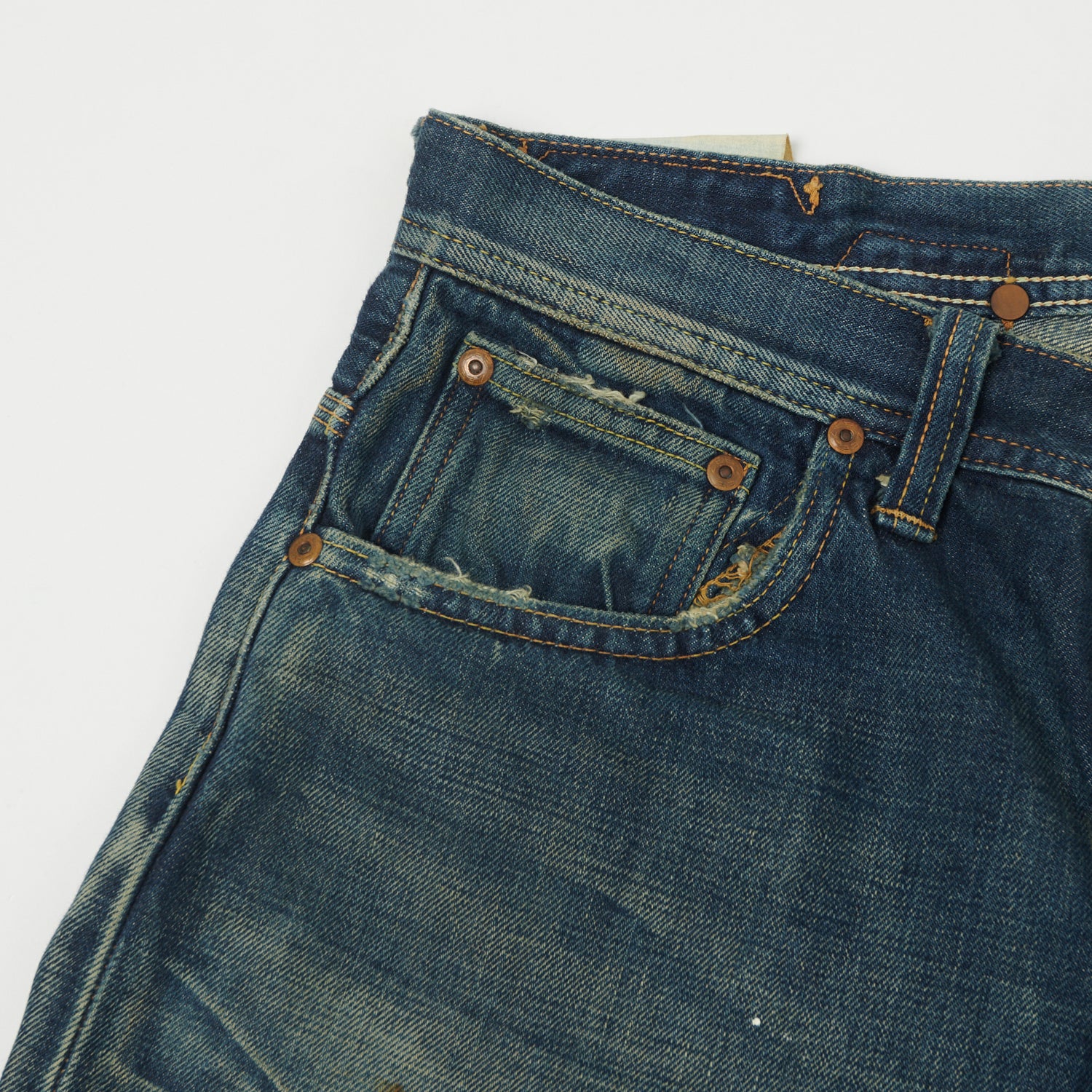 Lee Archives 1936 'Real Vintage Cowboy' 101B Wide Straight Jean - Heavy Wash - Image 7