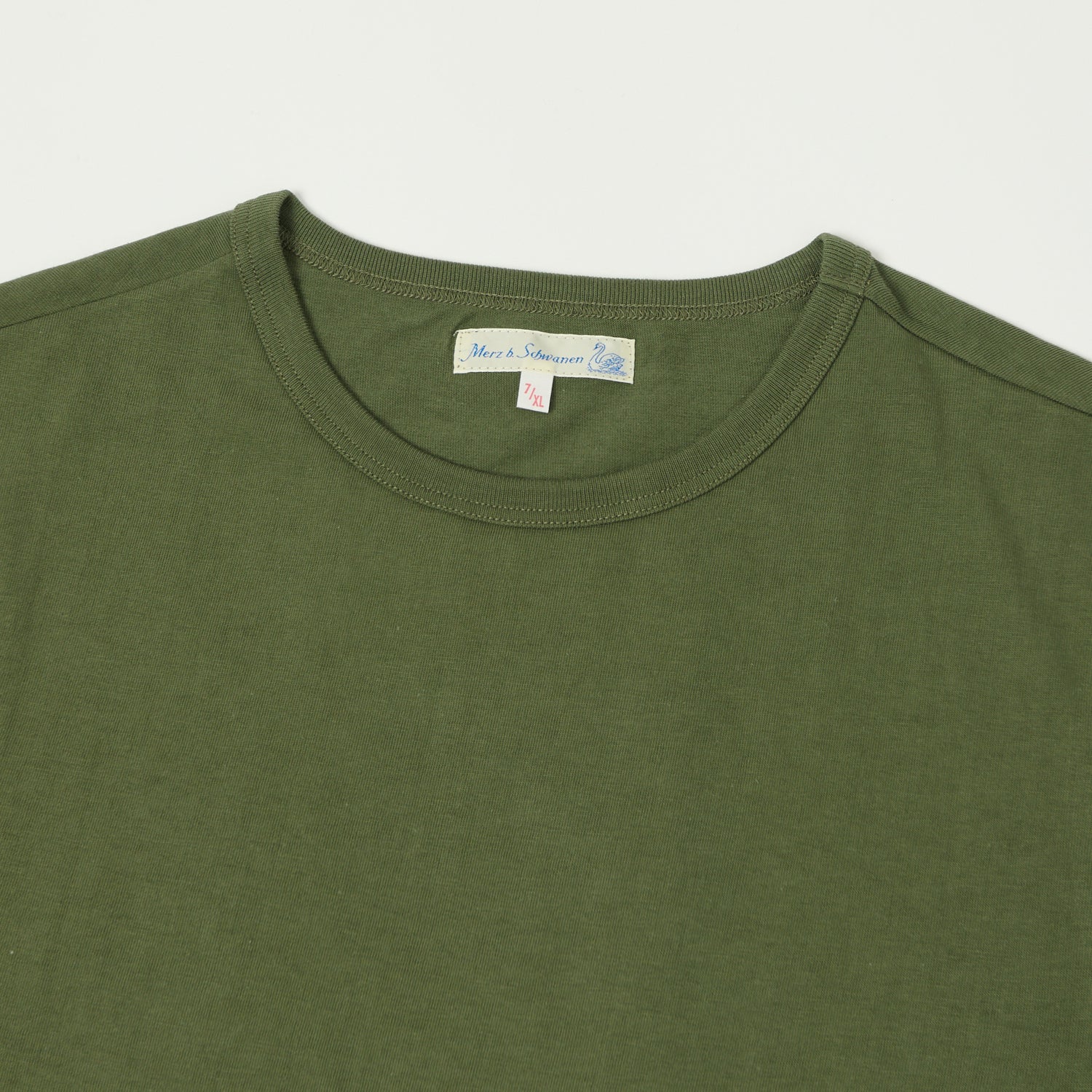 Merz b. Schwanen 1950s Classic Lightweight T-Shirt - Army - Image 2