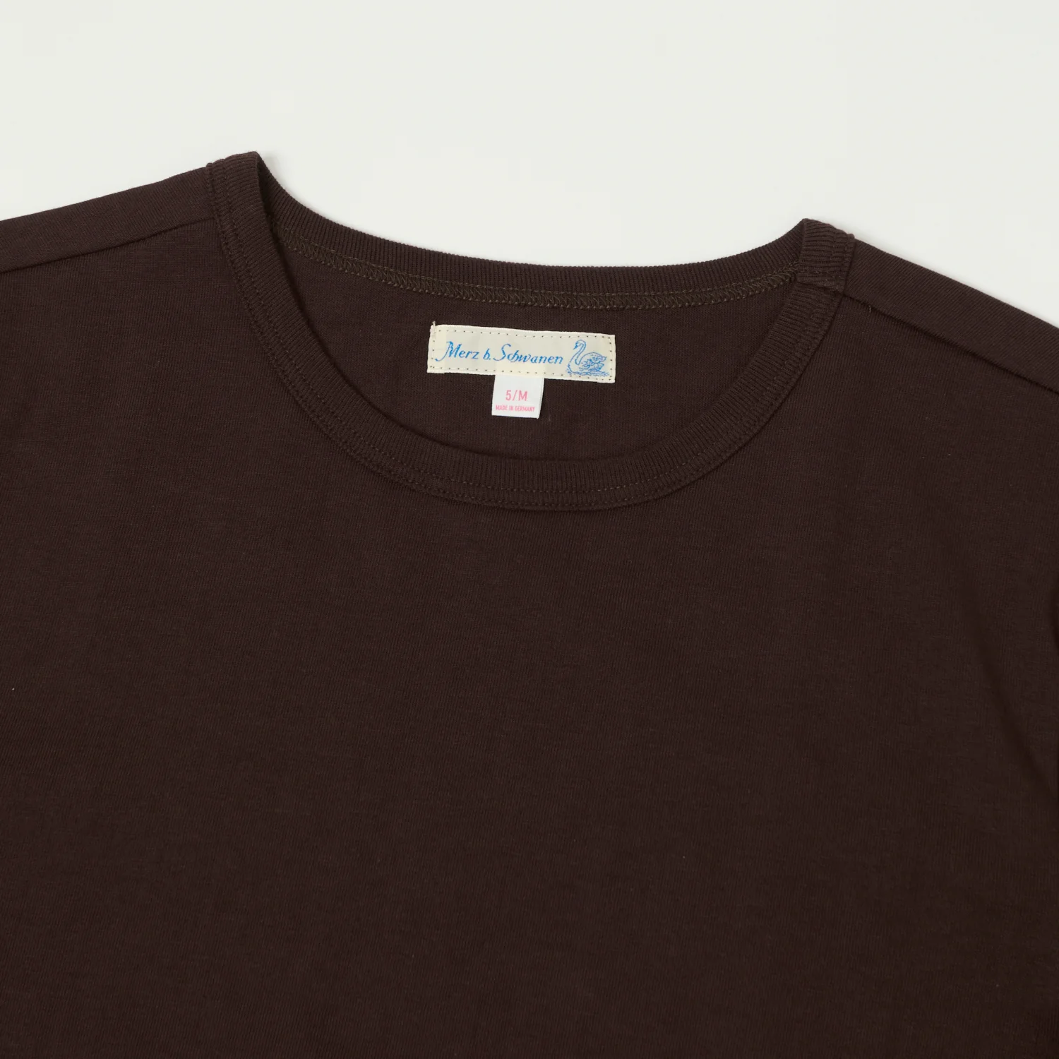 Merz b. Schwanen 1950s Classic Lightweight T-Shirt - Coffee - Image 2