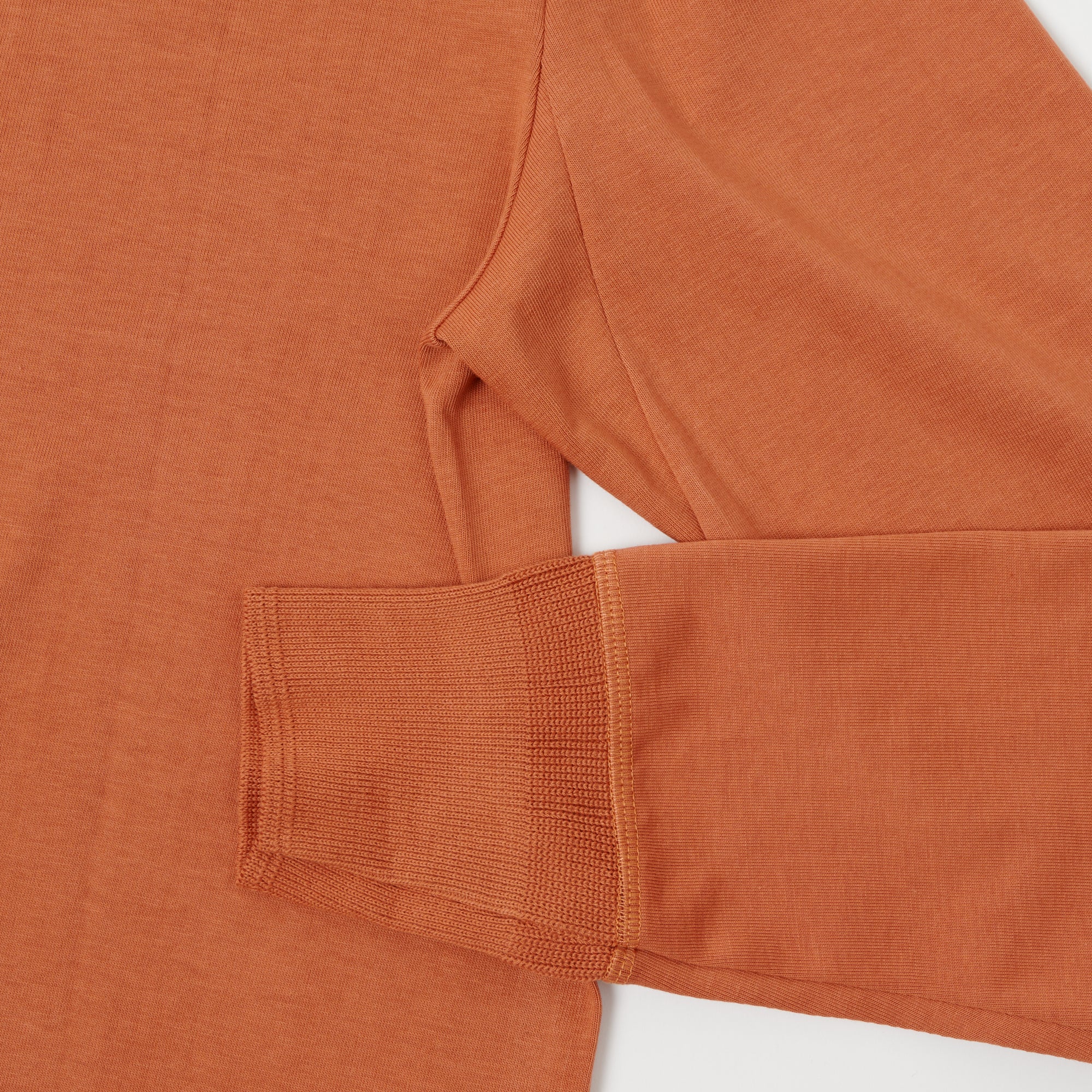 Merz b. Schwanen 206 Long Sleeve Henley - Sunset - Image 4