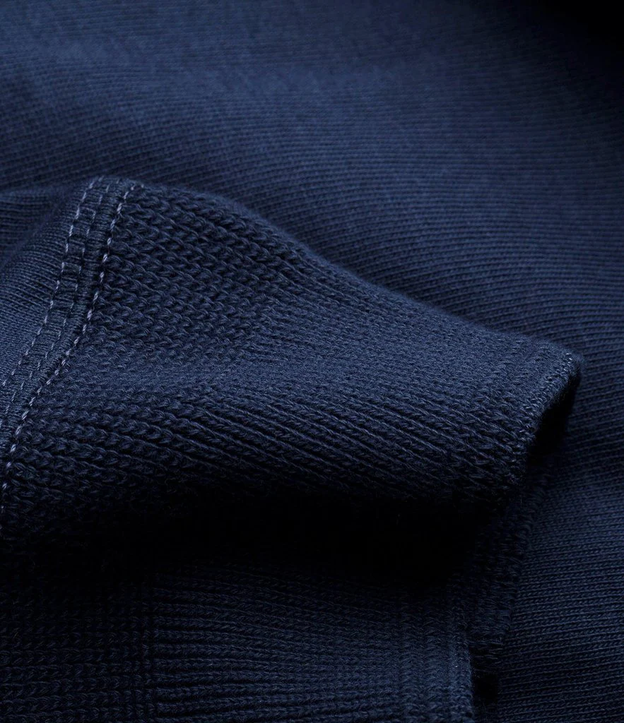 Merz b. Schwanen 207 Short Sleeve Henley - Ink Blue - Image 3