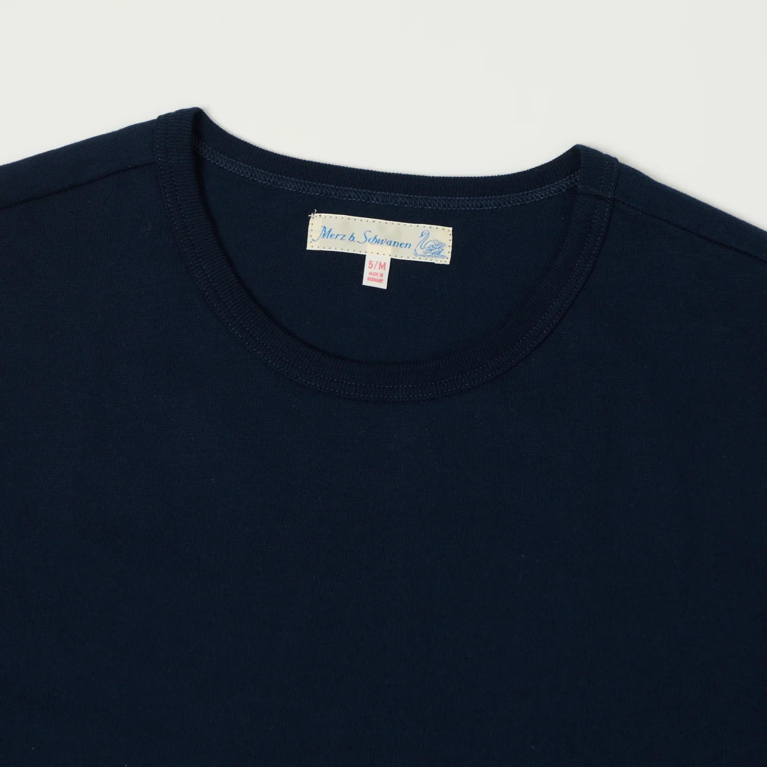 Merz b. Schwanen 2M15 Classic Jersey T-Shirt - Ink Blue - Image 2