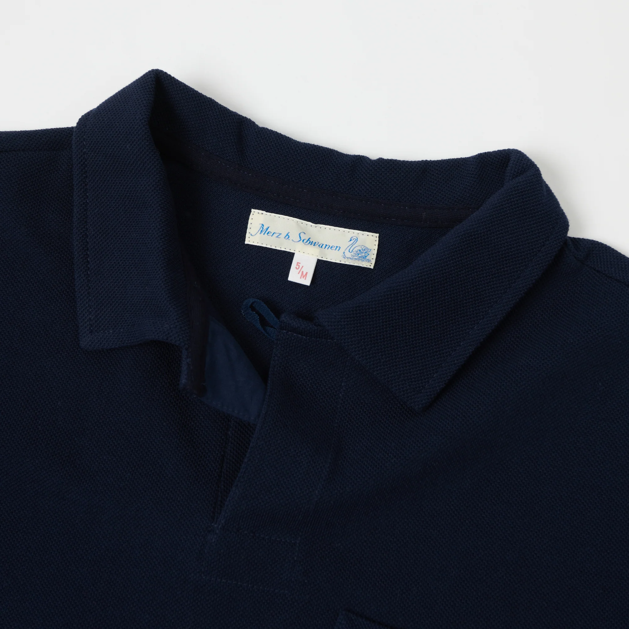 Merz b. Schwanen 2PKPL Pocket Polo Shirt - Ink Blue - Image 3