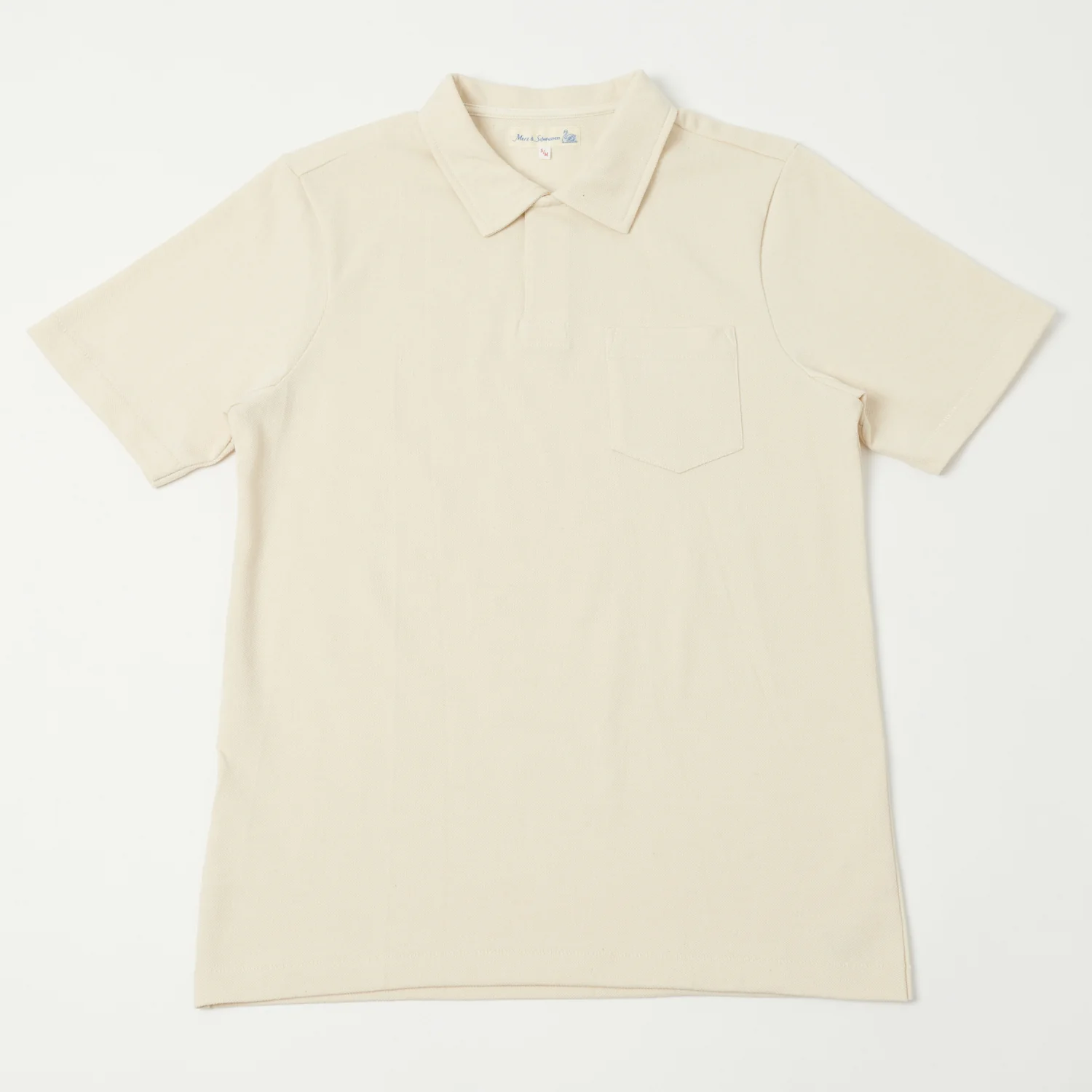 Merz b. Schwanen 2PKPL Pocket Polo Shirt - Nature