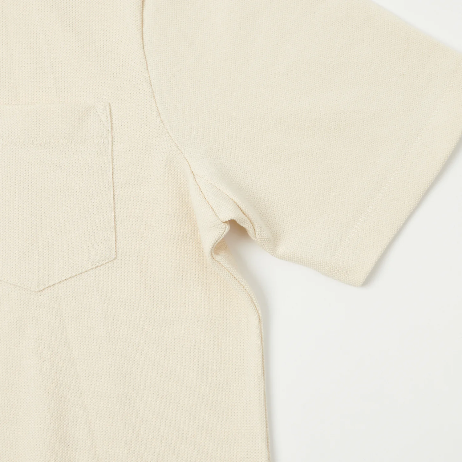 Merz b. Schwanen 2PKPL Pocket Polo Shirt - Nature - Image 5
