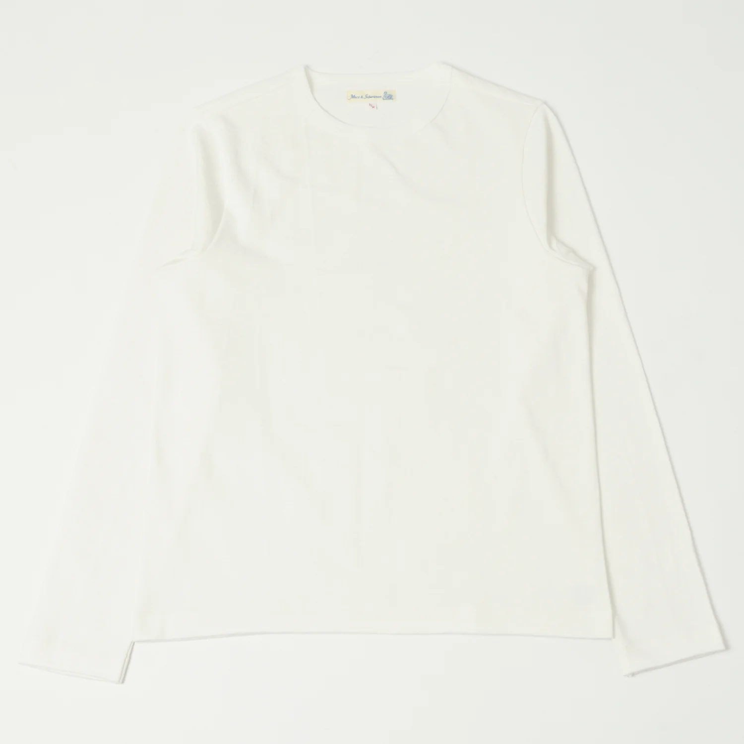 Merz b. Schwanen 2S18 Heavyweight Long Sleeve T-Shirt - White