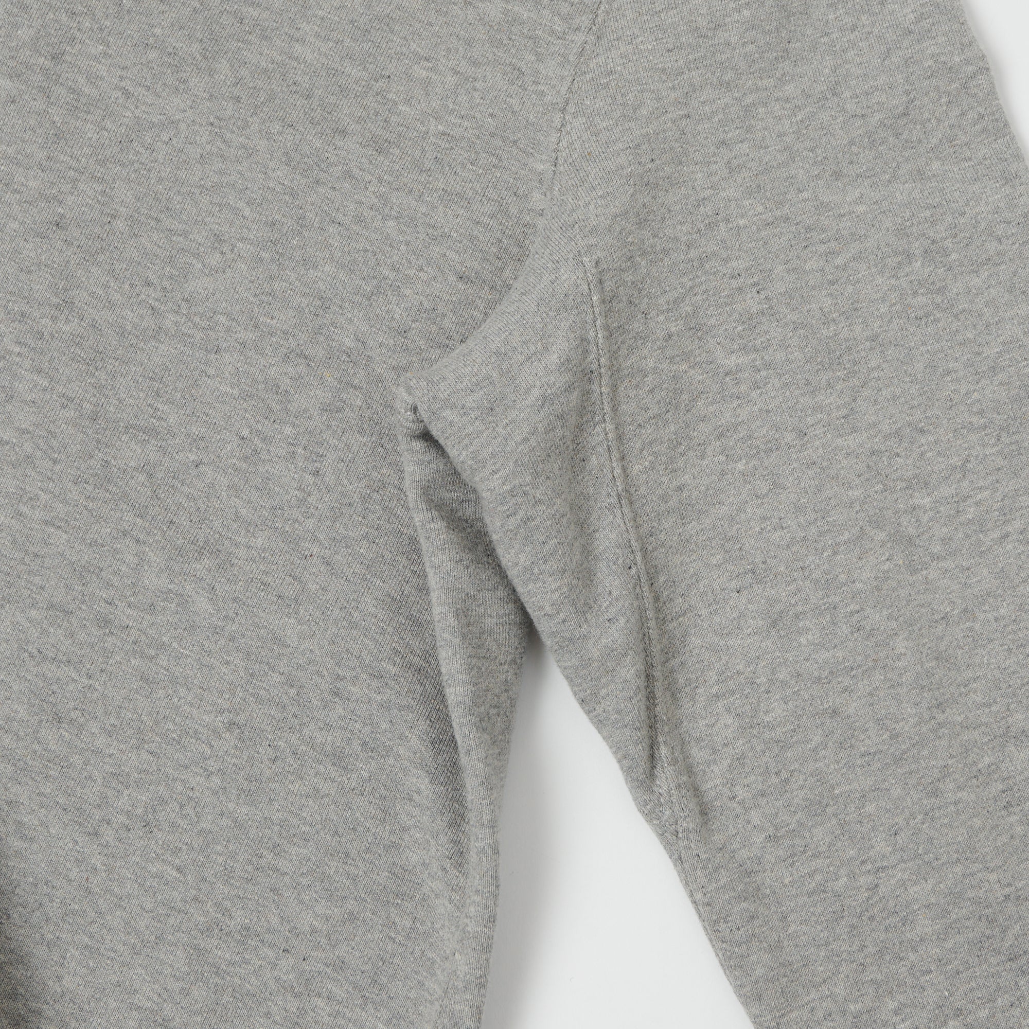 Merz b. Schwanen 343Z Half Zip Sweatshirt - Grey Melange - Image 3