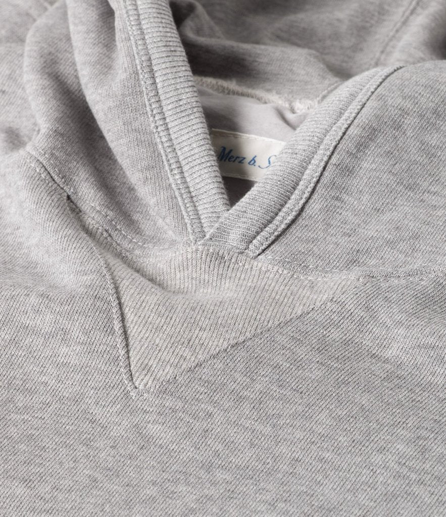 Merz b. Schwanen 382 Hooded Sweatshirt - Grey Melange - Image 4
