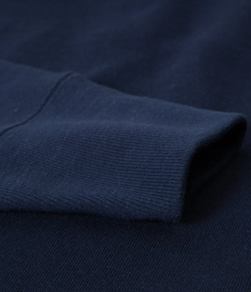 Merz b. Schwanen 382 Hooded Sweatshirt - Ink Blue - Image 3