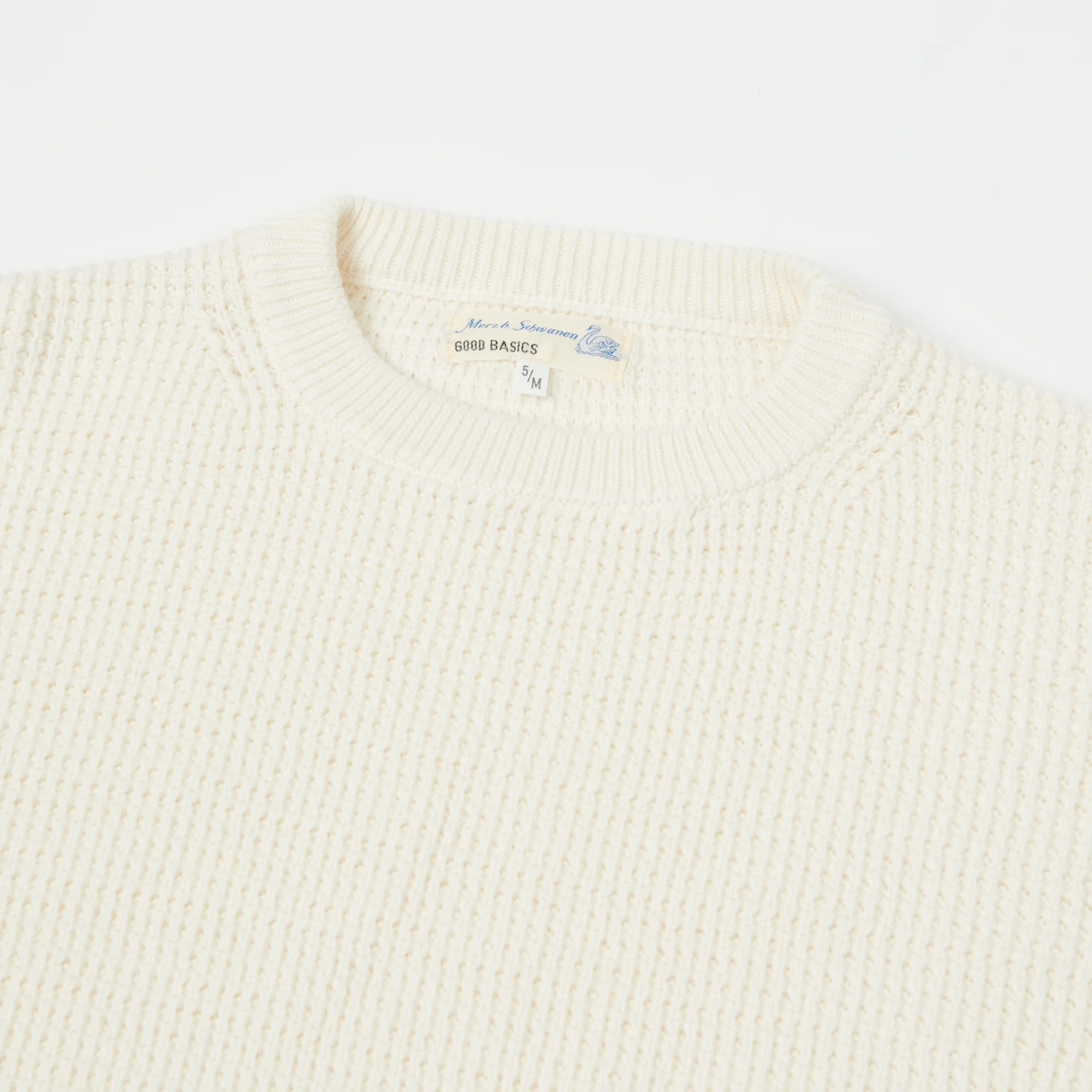 Merz b. Schwanen 'Good Basics' Waffle Knit Pullover - Nature - Image 2
