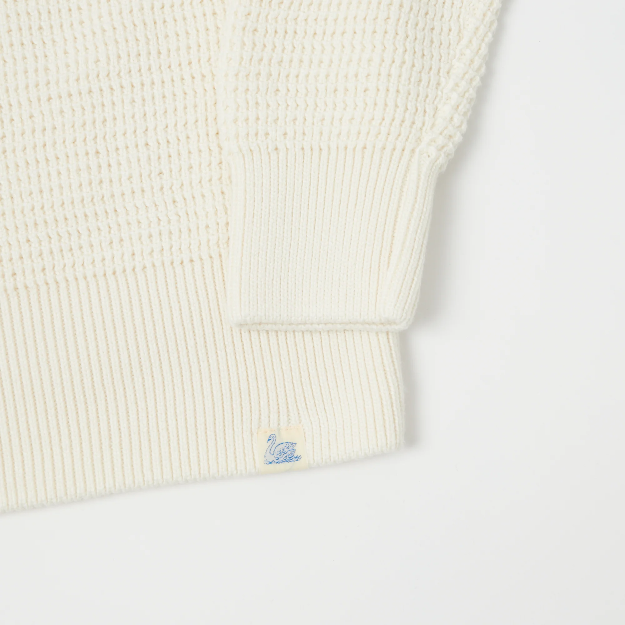 Merz b. Schwanen 'Good Basics' Waffle Knit Pullover - Nature - Image 4