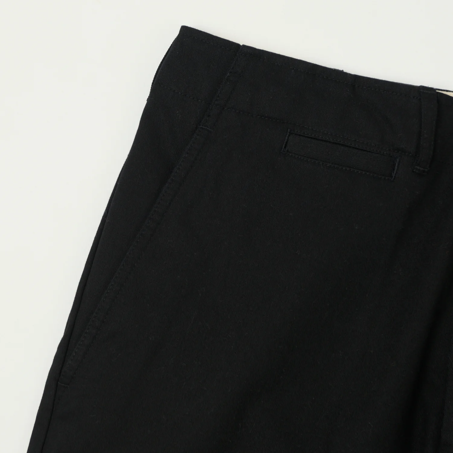 Merz b. Schwanen 'Good Basics' Organic Cotton Twill Chinos - Deep Black - Image 3