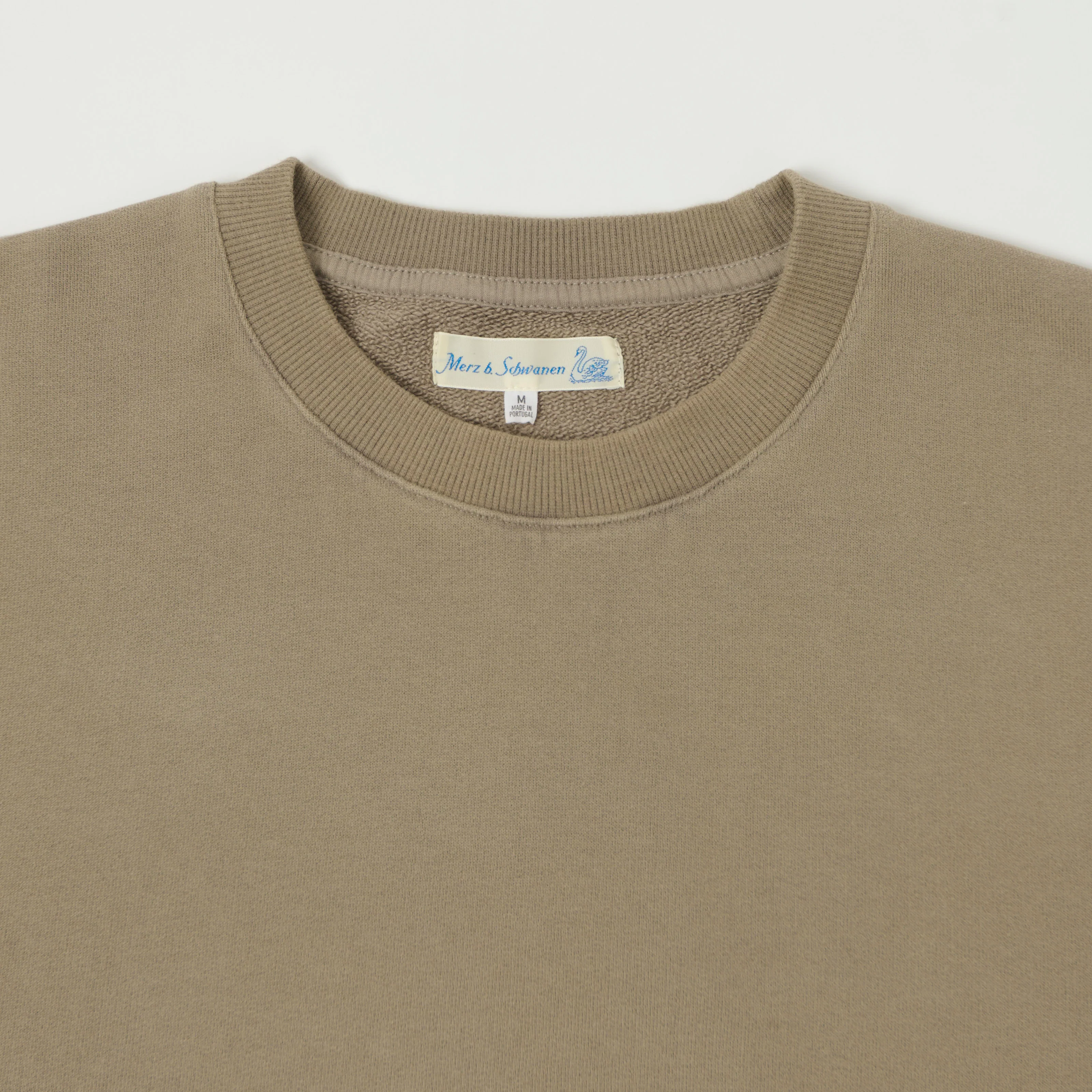 Merz b. Schwanen 'Good Basics' Soft Fleece Sweatshirt - Faded Grain - Image 2