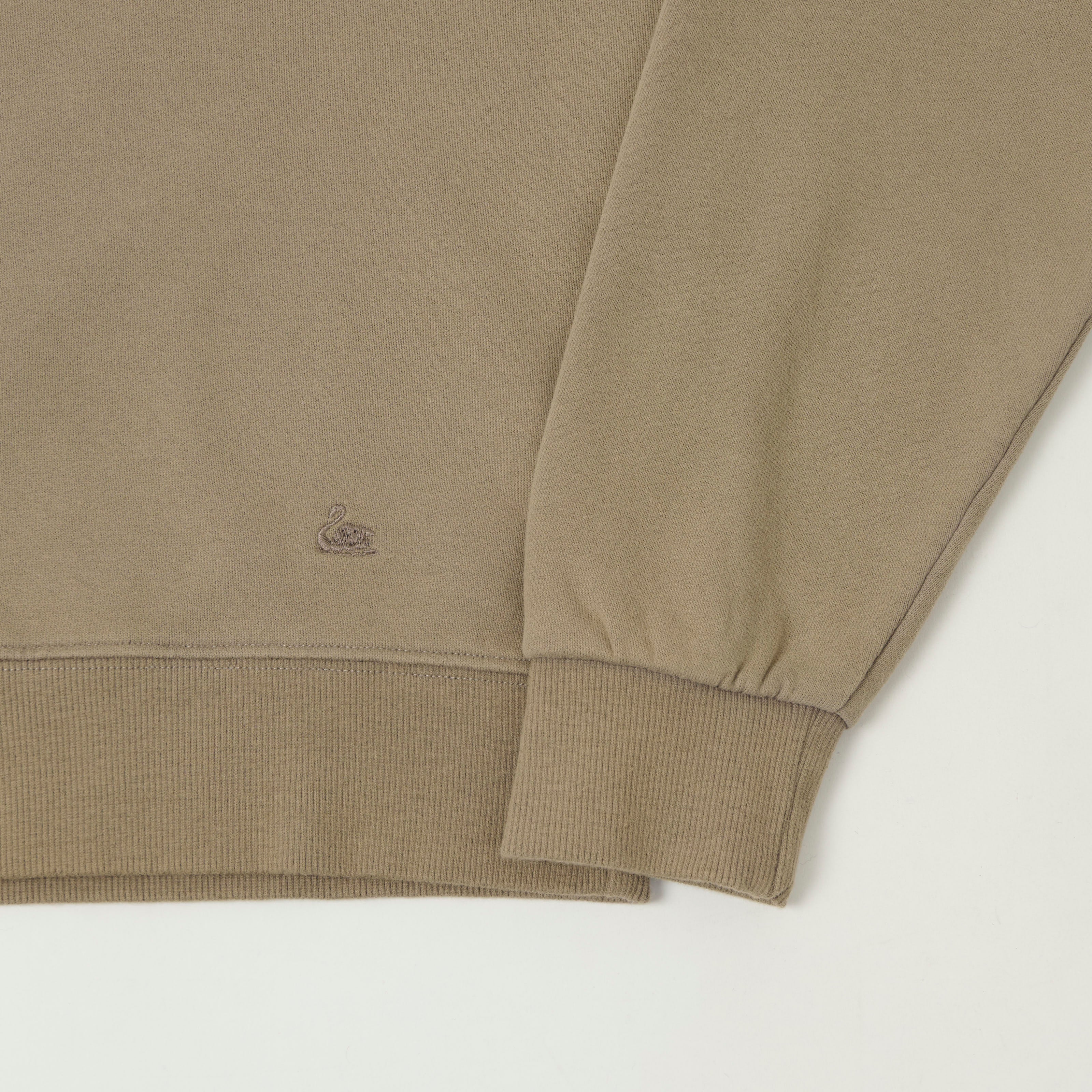 Merz b. Schwanen 'Good Basics' Soft Fleece Sweatshirt - Faded Grain - Image 3