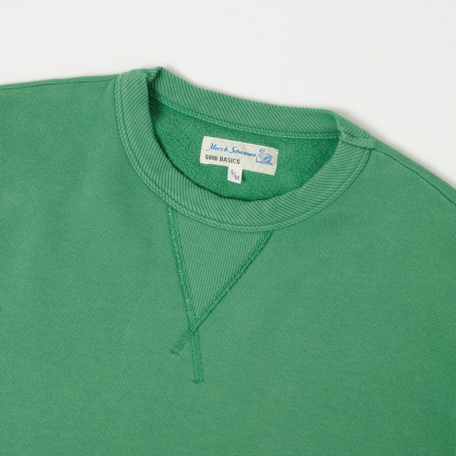 Merz b. Schwanen 'Good Basics' Athletic Sweatshirt - Grass - Image 2