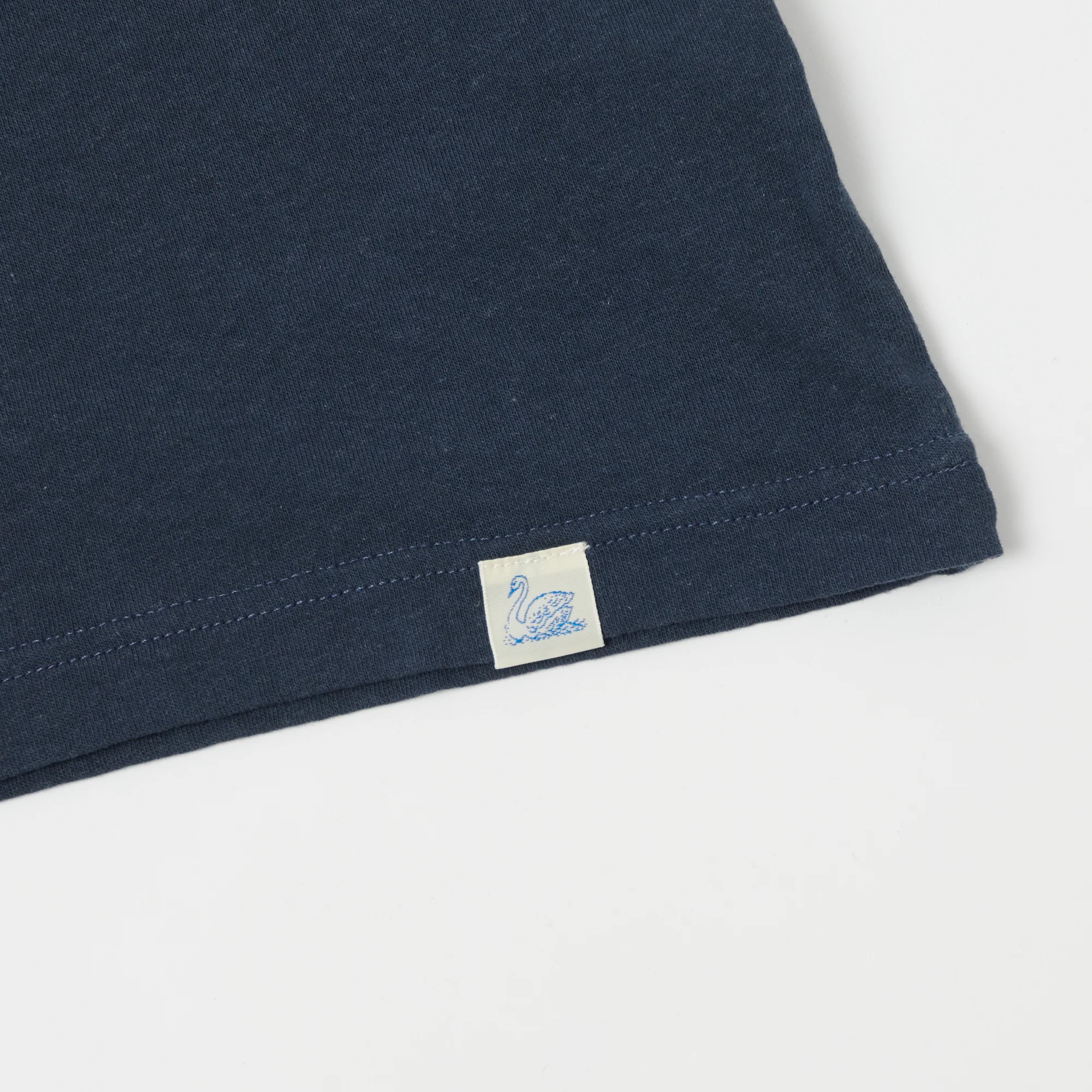 Merz b. Schwanen 'Good Basics' Vintage Wash T-Shirt - Denim Blue - Image 5