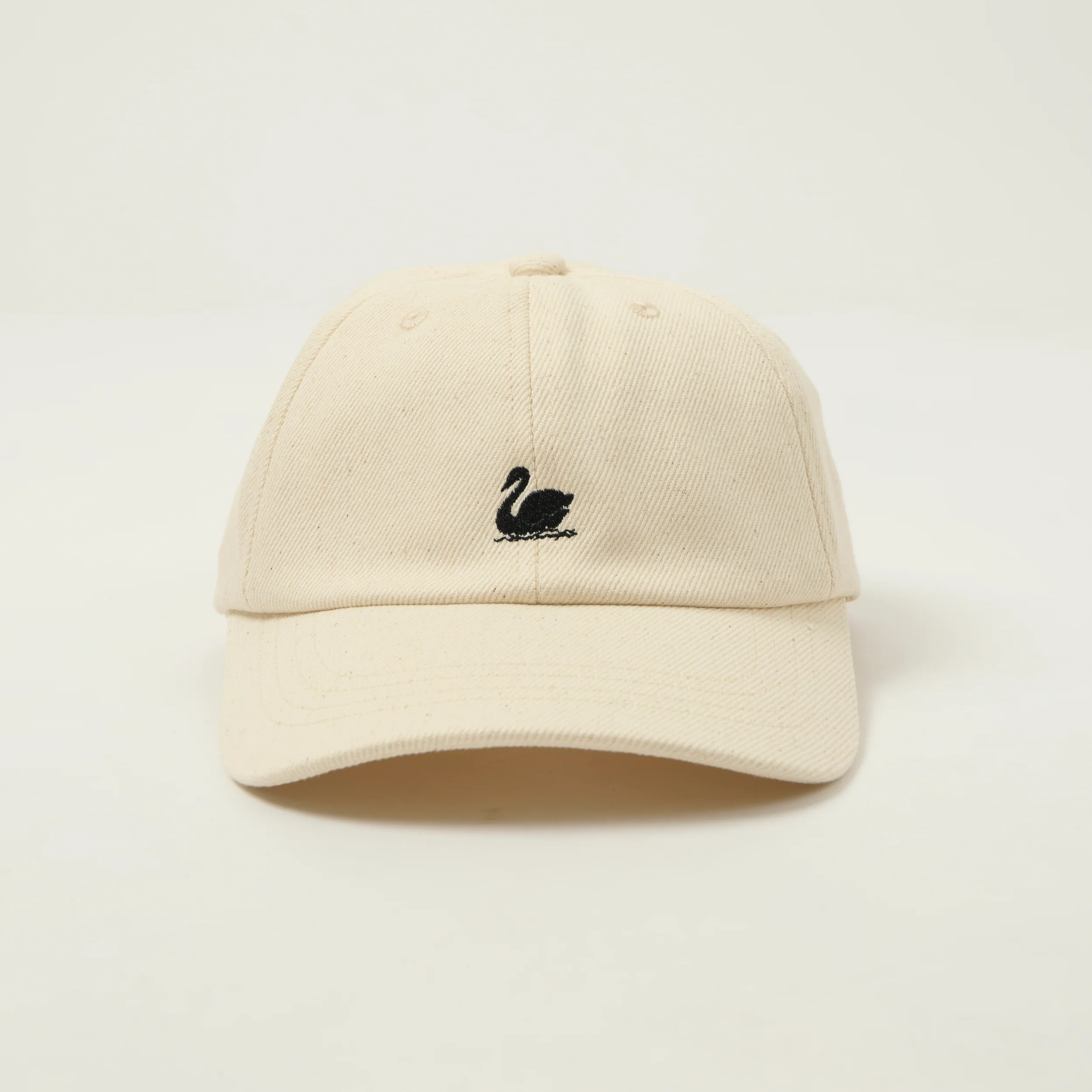 Merz b. Schwanen 'Good Basics' Swan Logo Cotton Twill Cap - Nature - Image 2