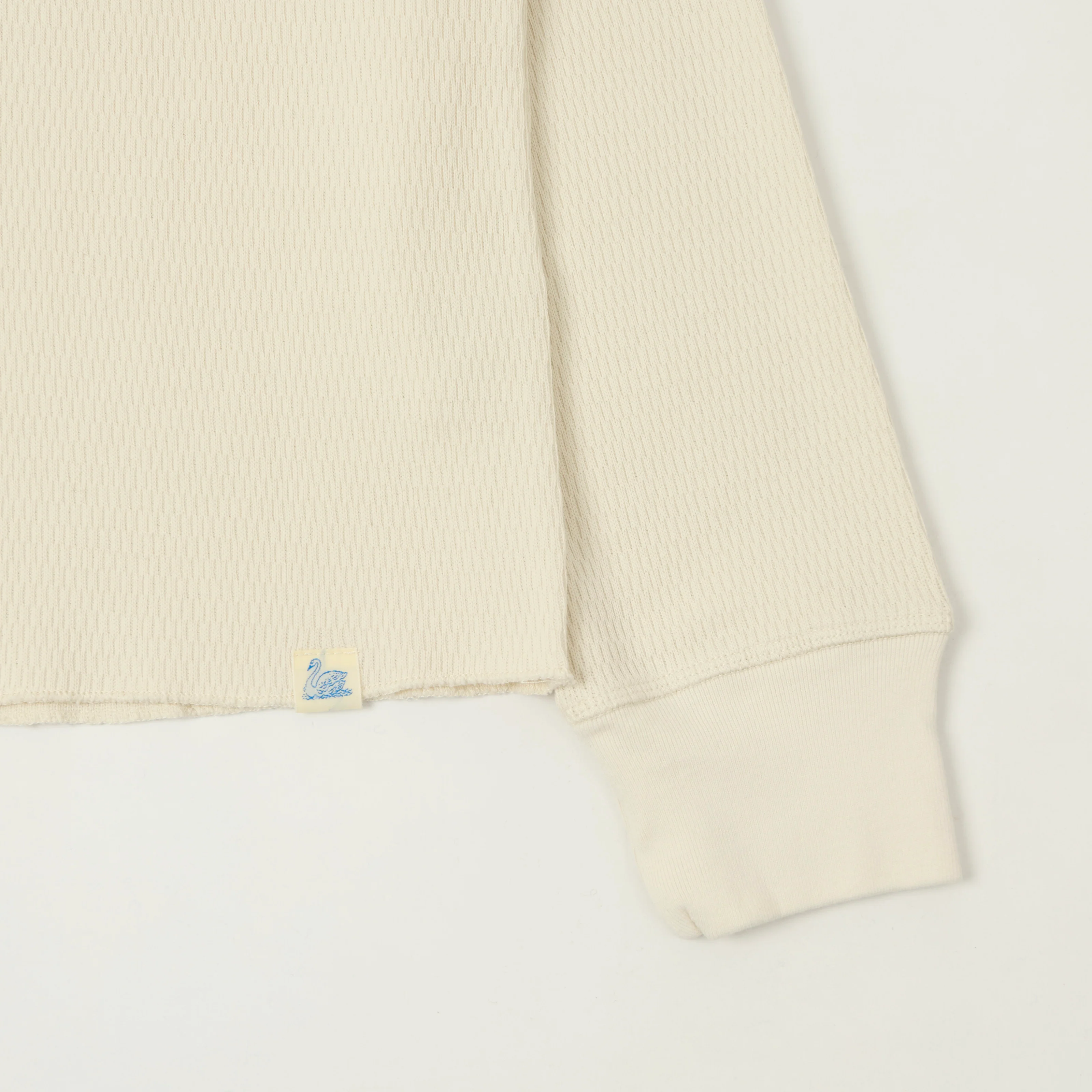 Merz b. Schwanen 'Good Basics' Long Sleeve Thermal T-Shirt - Nature - Image 3
