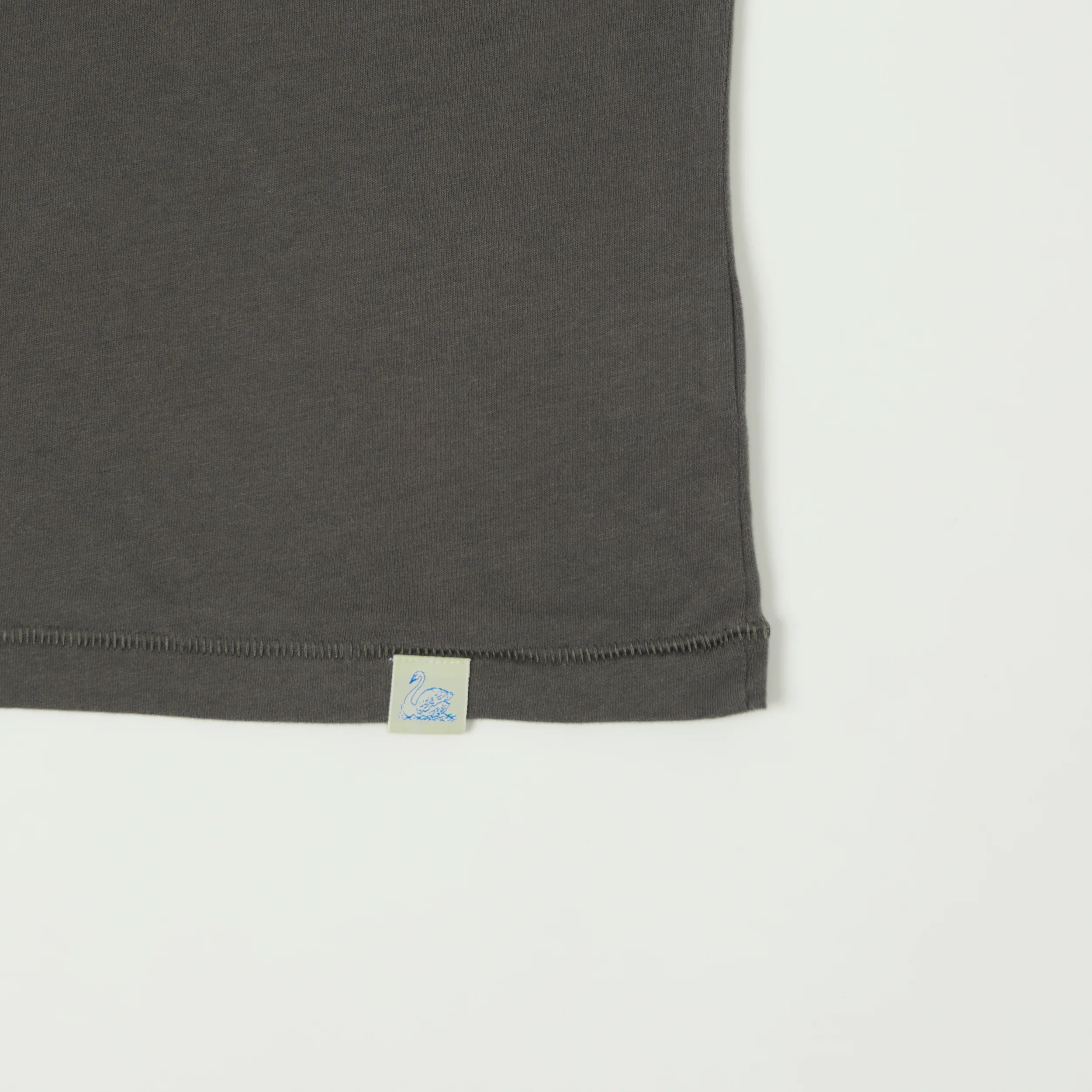 Merz b. Schwanen 'Good Basics' Pima Cotton T-Shirt - Concrete - Image 4