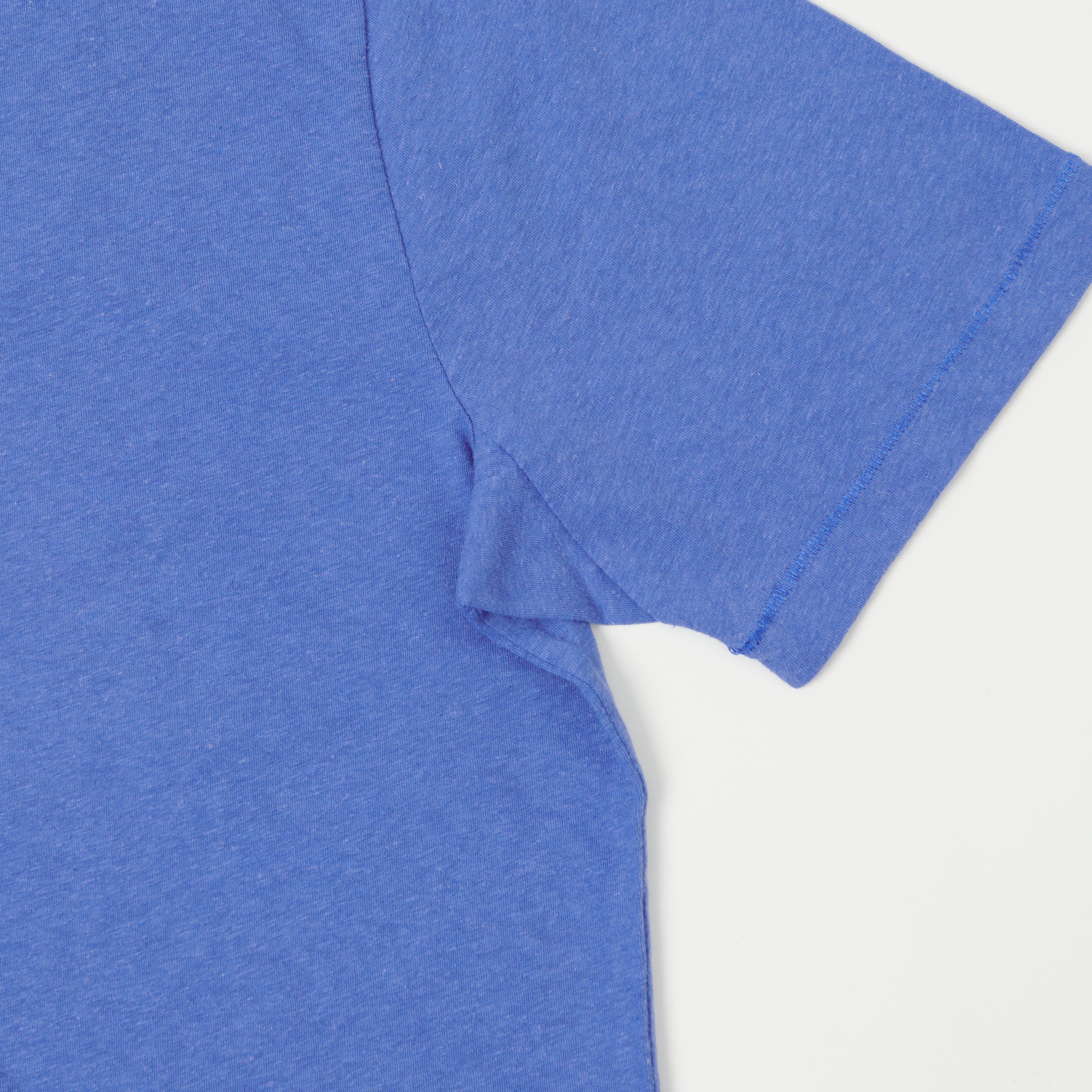 Merz b. Schwanen 'Good Basics' Plant Based Unisex Tee - Washed Blue - Image 3
