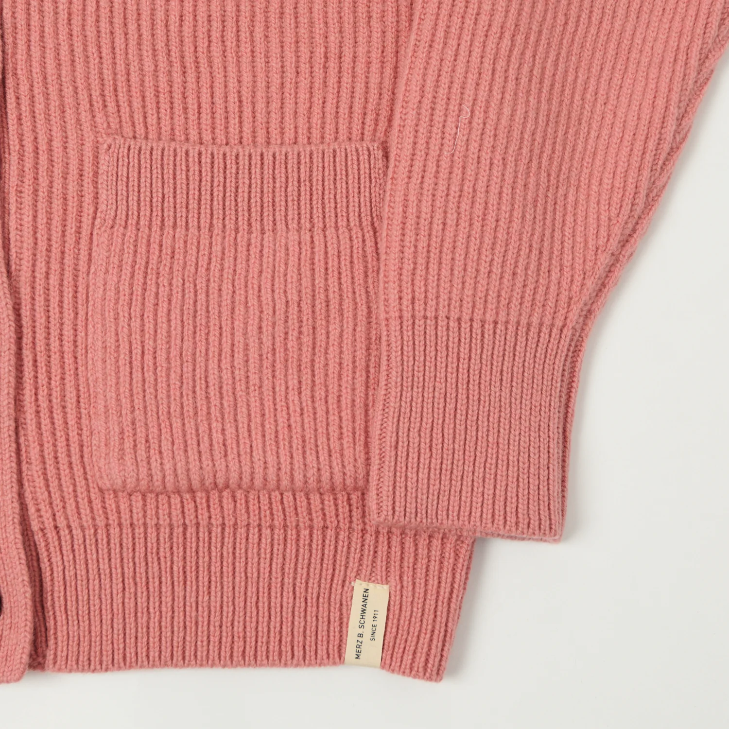 Merz b. Schwanen 'Good Basics' Merino Wool Cardigan - Rosewood - Image 3