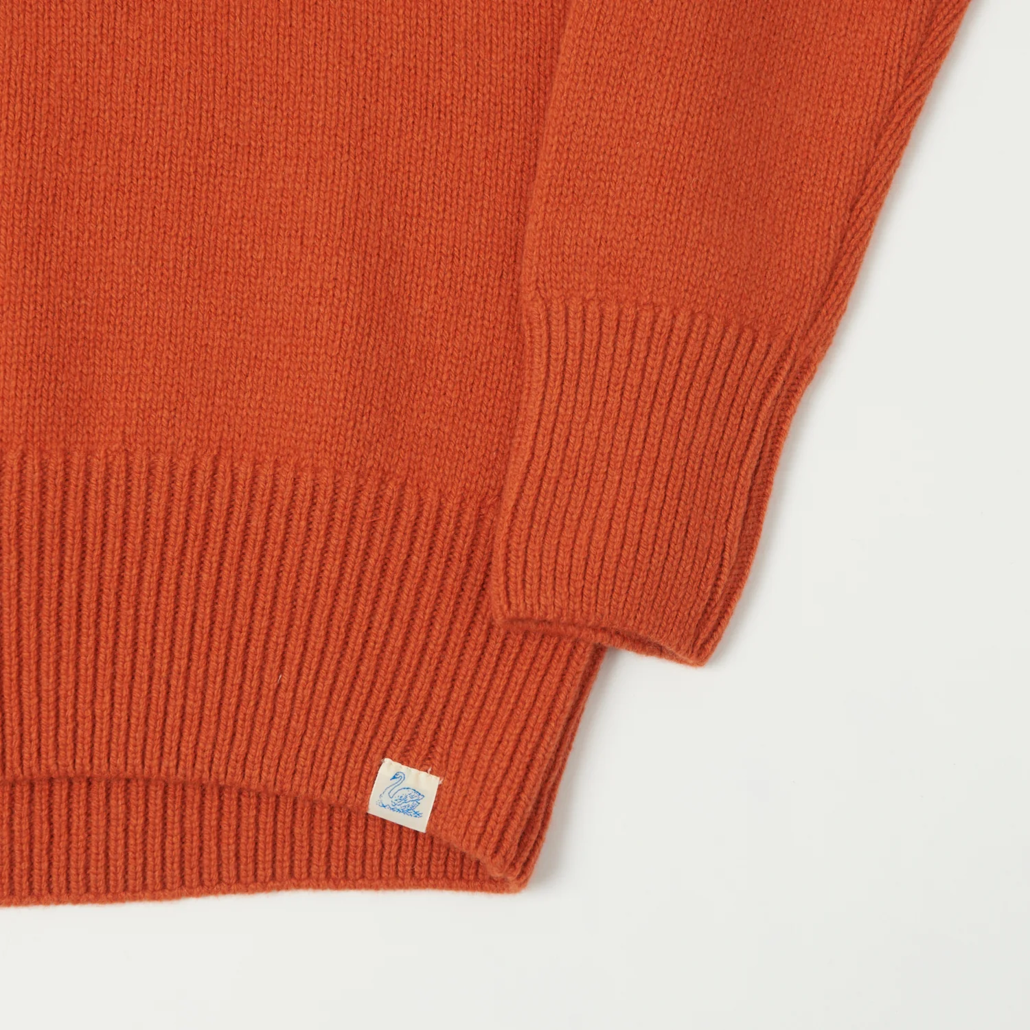 Merz b. Schwanen 'Good Basics' Wool Cashmere Knit Turtleneck - Rust - Image 3