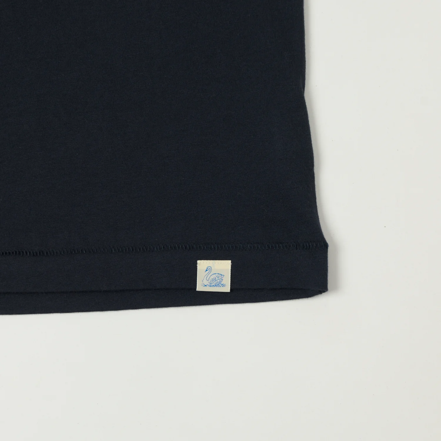 Merz b. Schwanen 'Good Basics' Pima Cotton T-Shirt - Dark Navy - Image 3